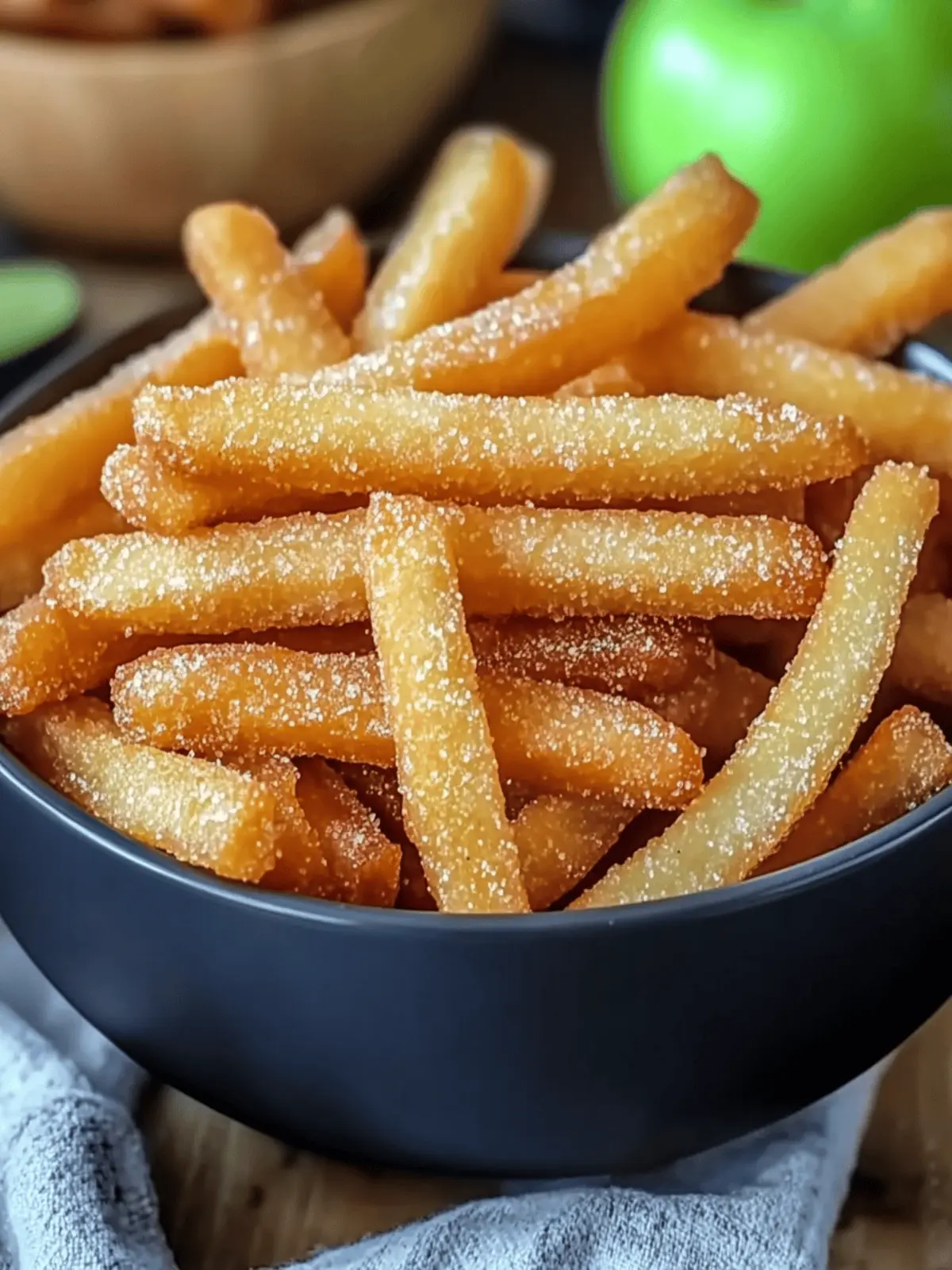 Crispy Air Fryer Apple Fries