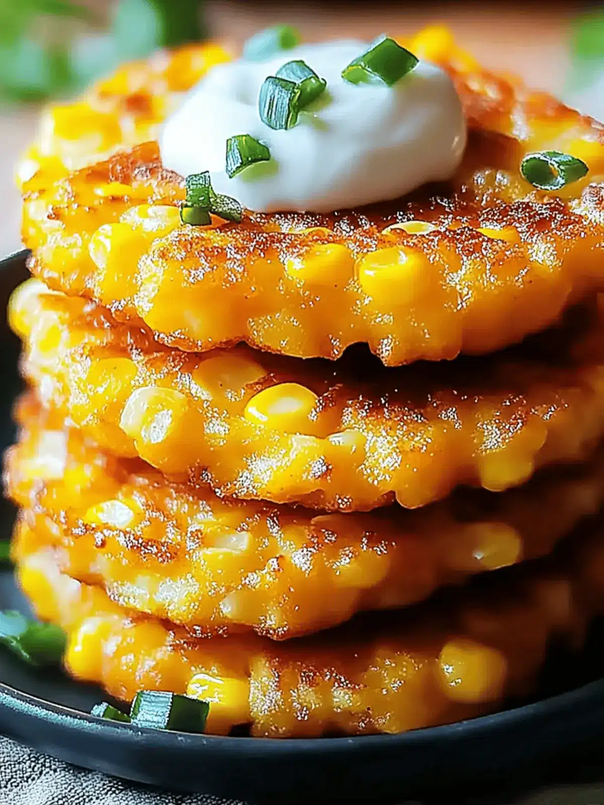 Delicious Cheesy Corn Fritters