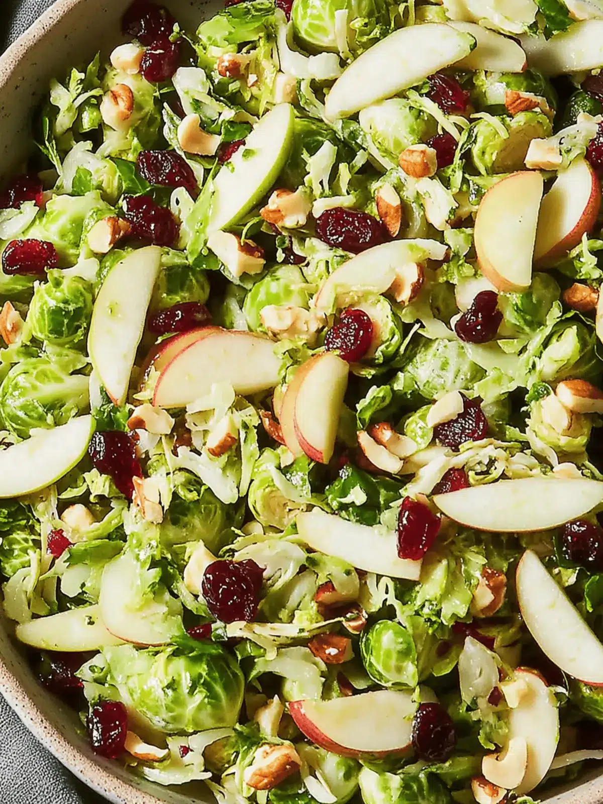 Apple Cranberry Brussels Sprouts Salad for a Fresh Holiday Boost 5 Apple Cranberry Brussels Sprouts Salad