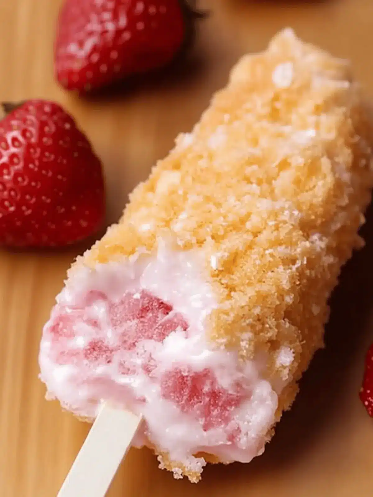 Strawberry Shortcake Pops