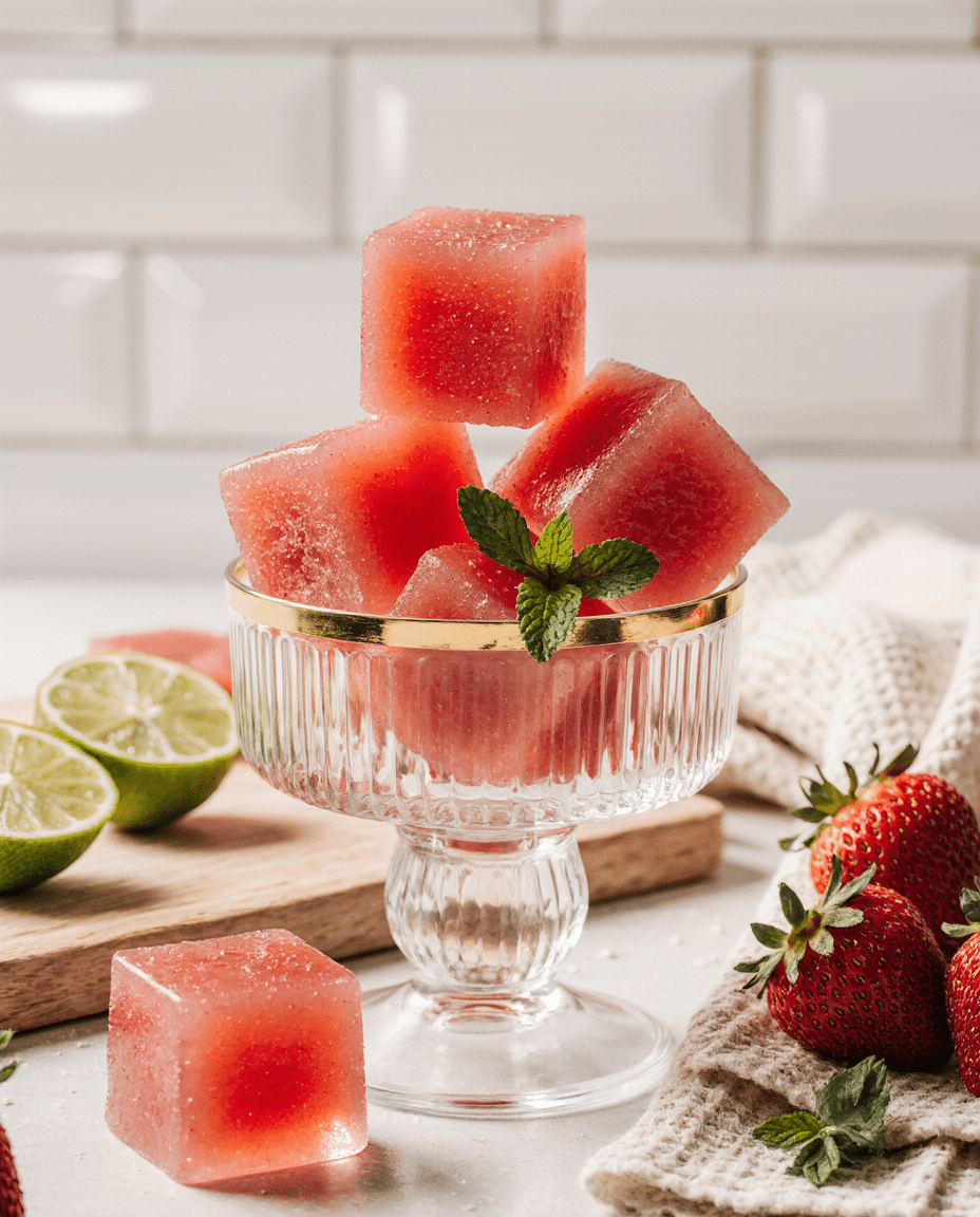 Homemade Strawberry Gummies