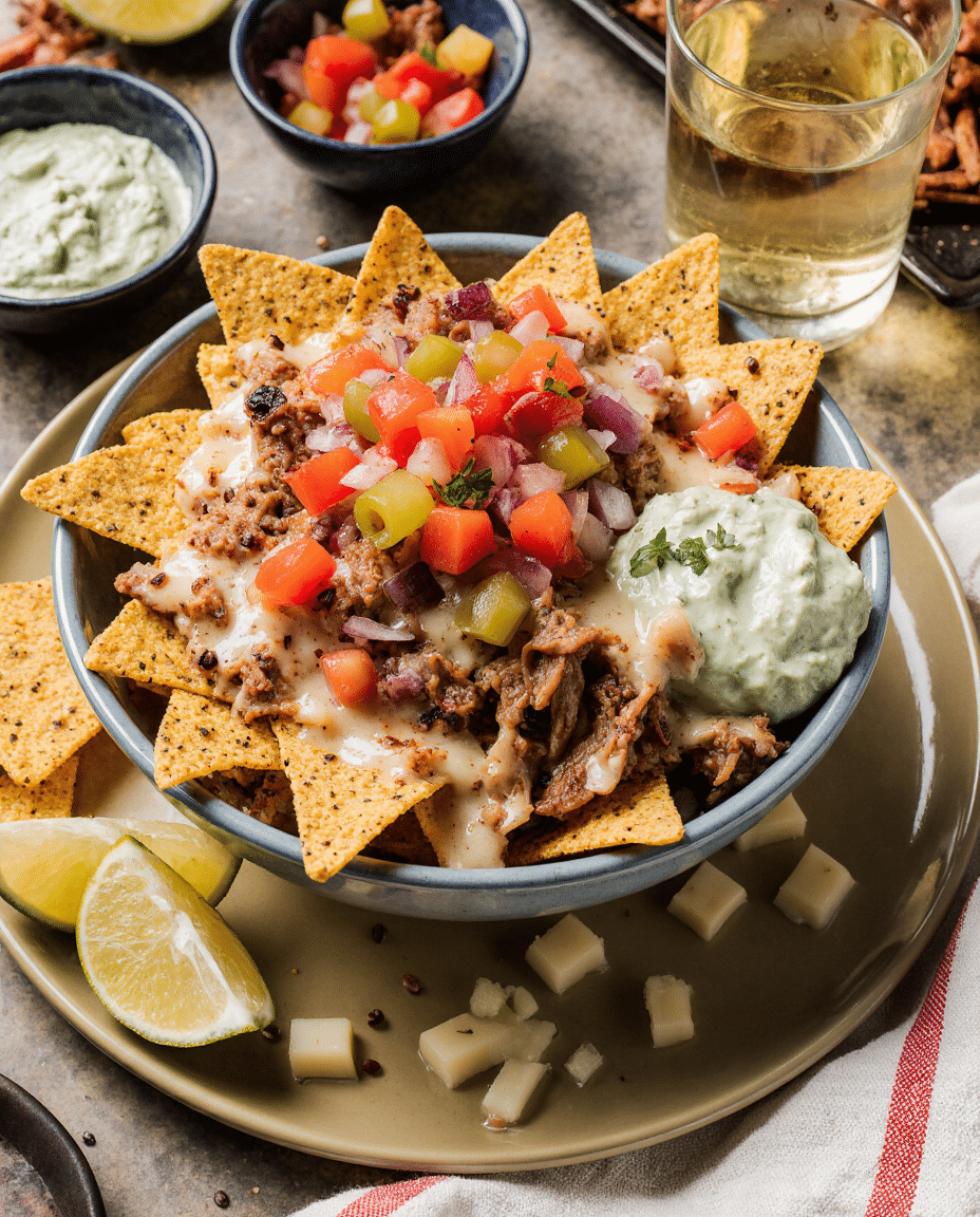 Spicy Pulled Pork Nachos
