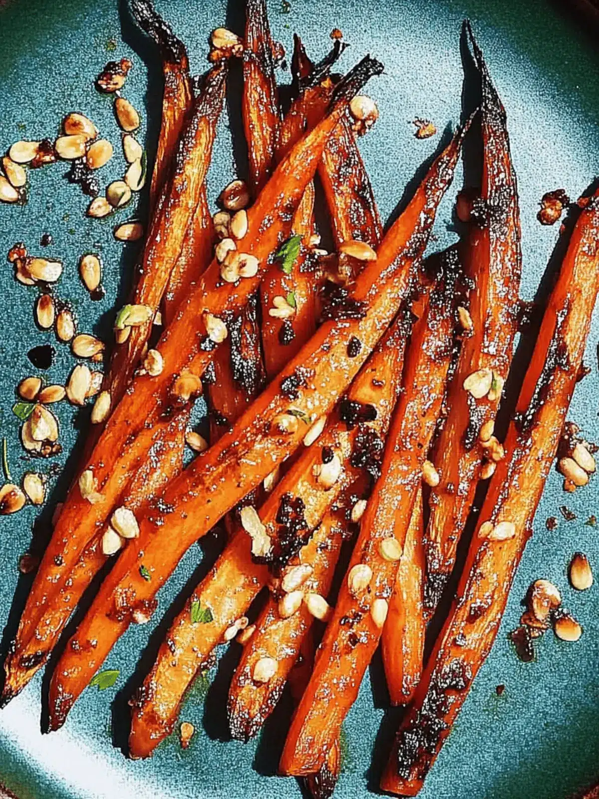 Miso Roasted Carrots with Crunchy Nut Topping Magic
