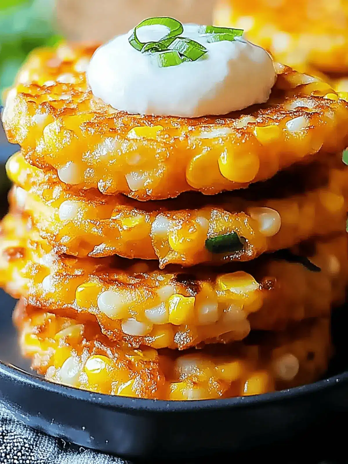 Delicious Cheesy Corn Fritters