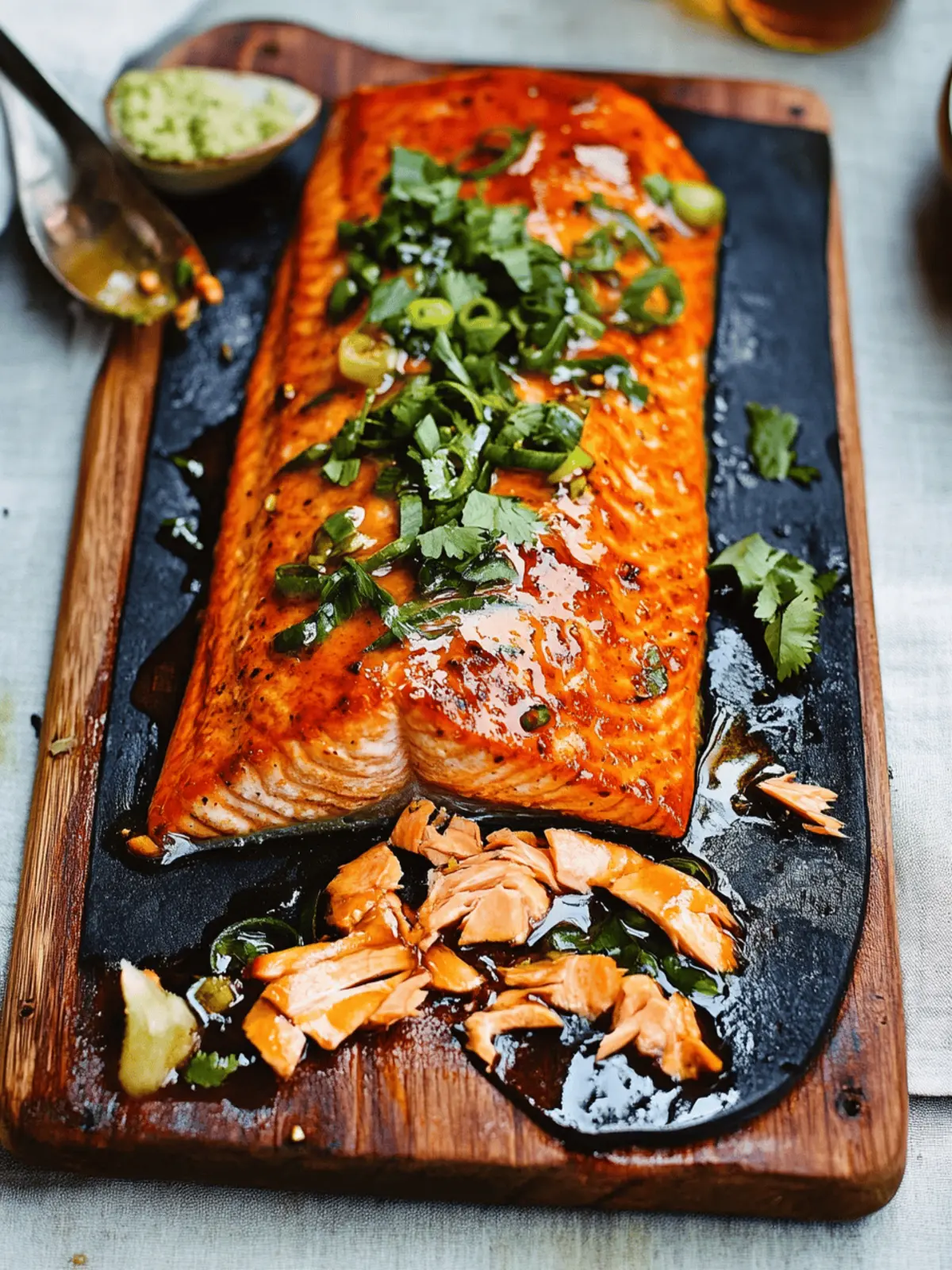 Elevate Your BBQ: Cedar Plank Salmon with Maple Ginger Glaze
