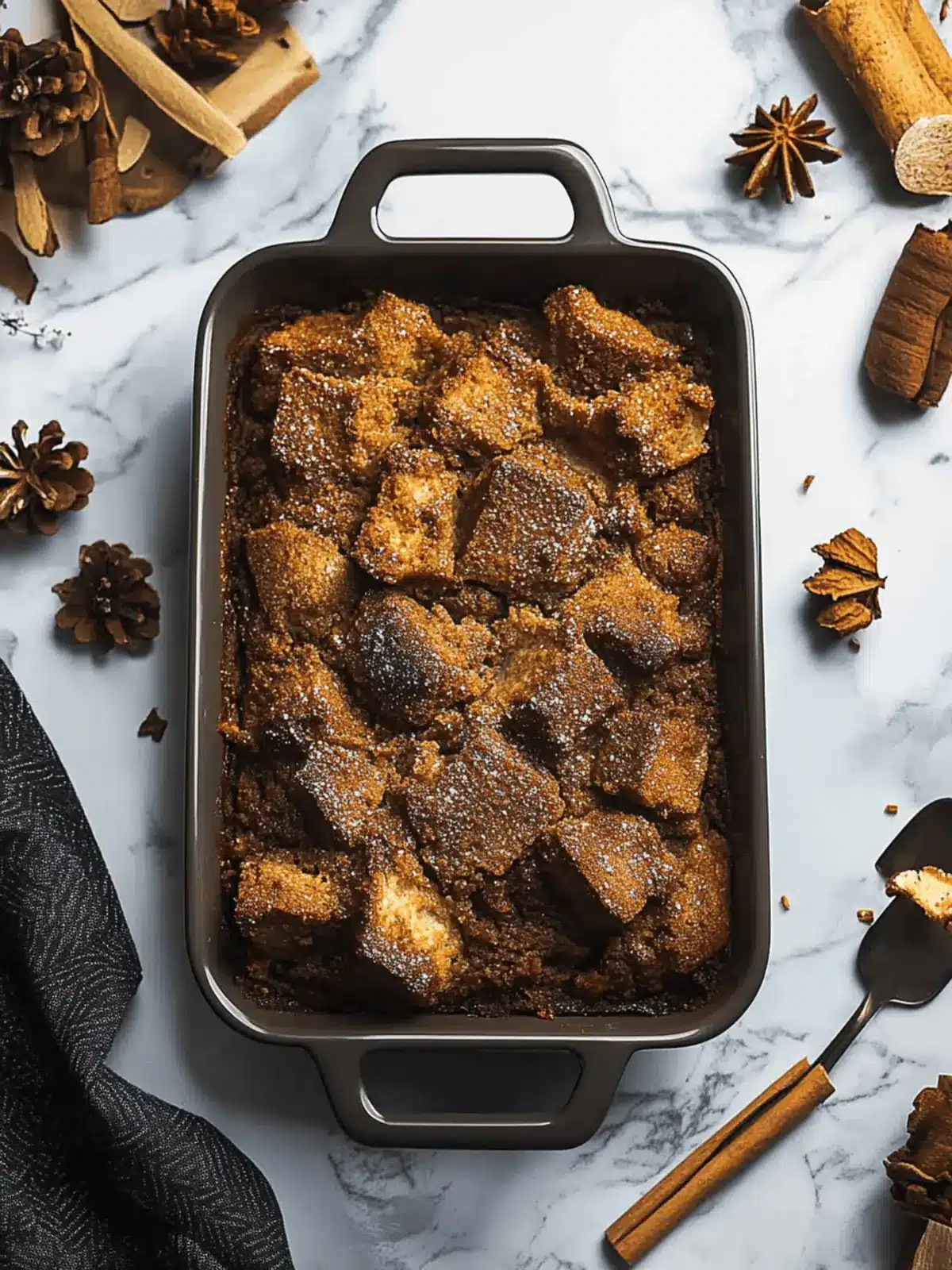 Soft Gingerbread Loaf Casserole