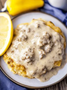 Foolproof Sausage Gravy and Biscuits