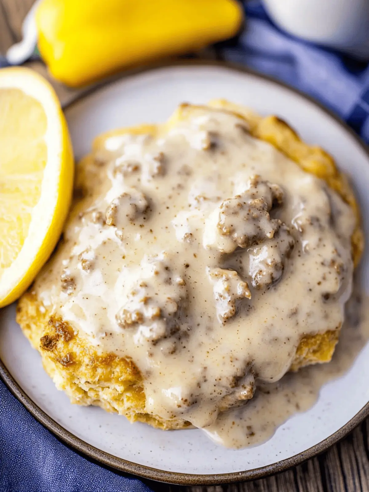 Foolproof Sausage Gravy and Biscuits
