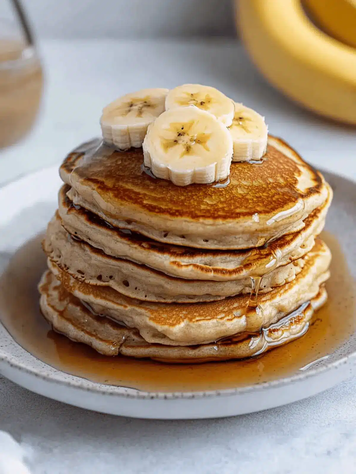 Fluffy Banana Pancakes