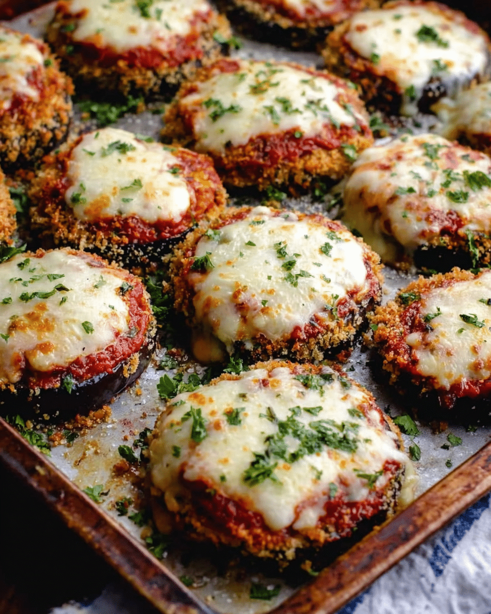 Sheet Pan Eggplant Parmesan