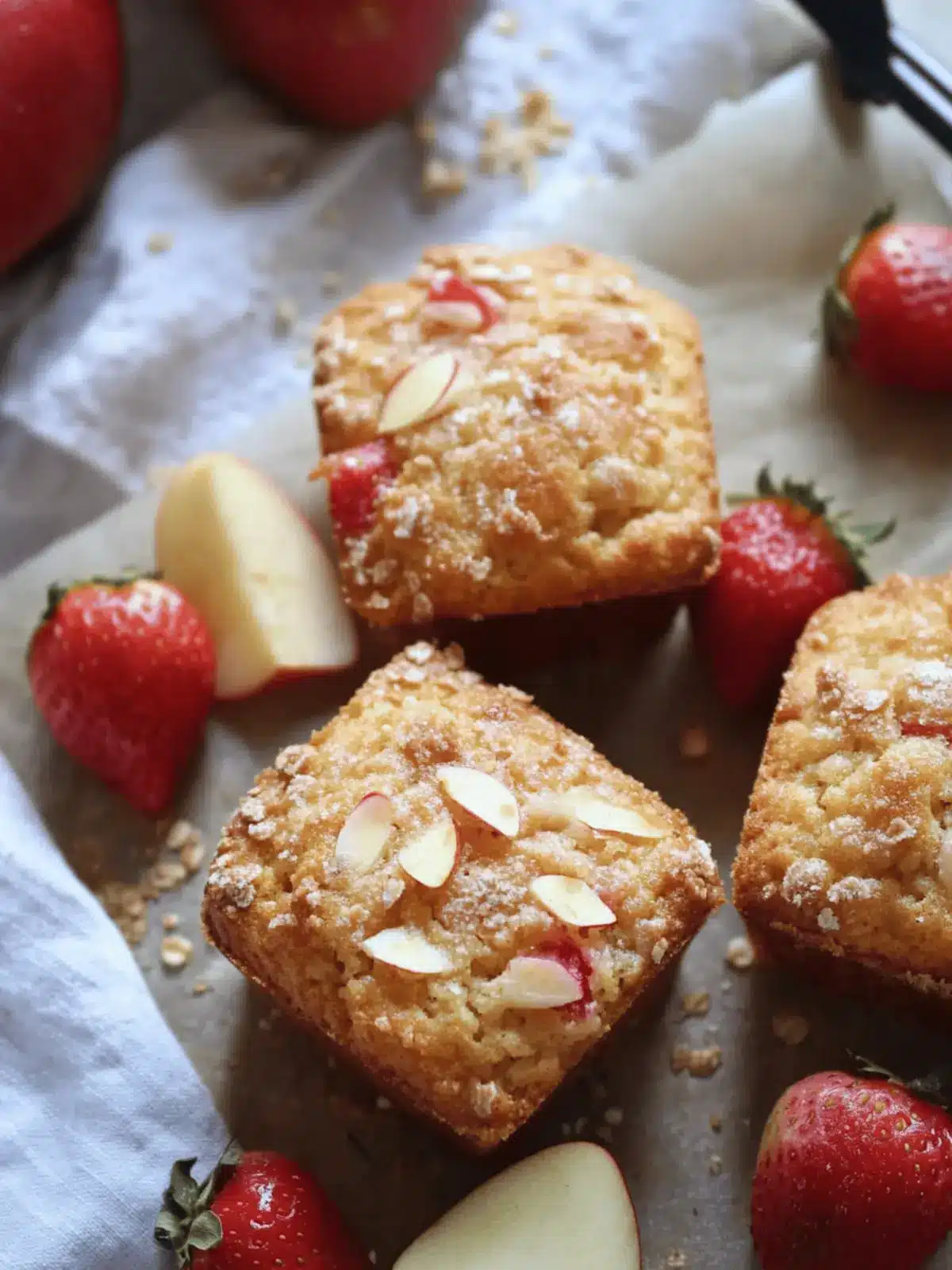 Strawberry and Apple Muffin Recipe for a Cozy Morning Treat