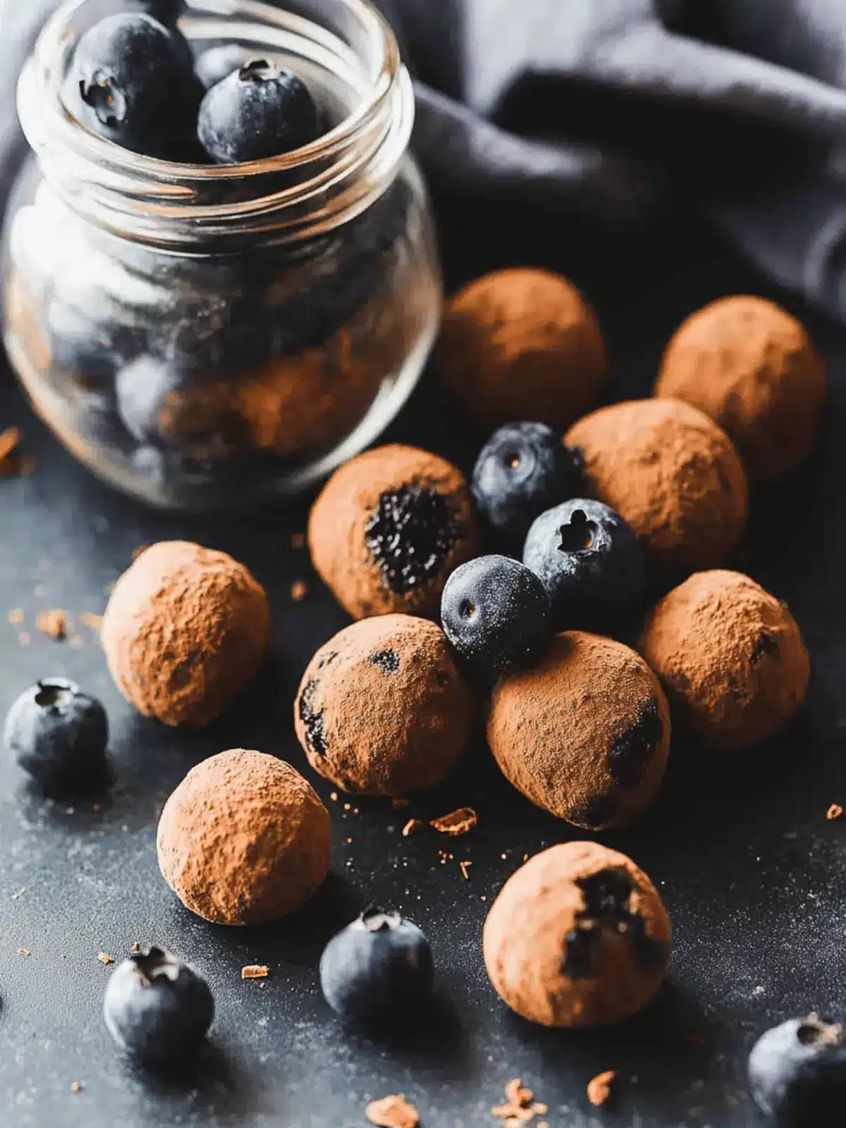 Decadent Vegan Chocolate Truffles with Blueberries You’ll Love