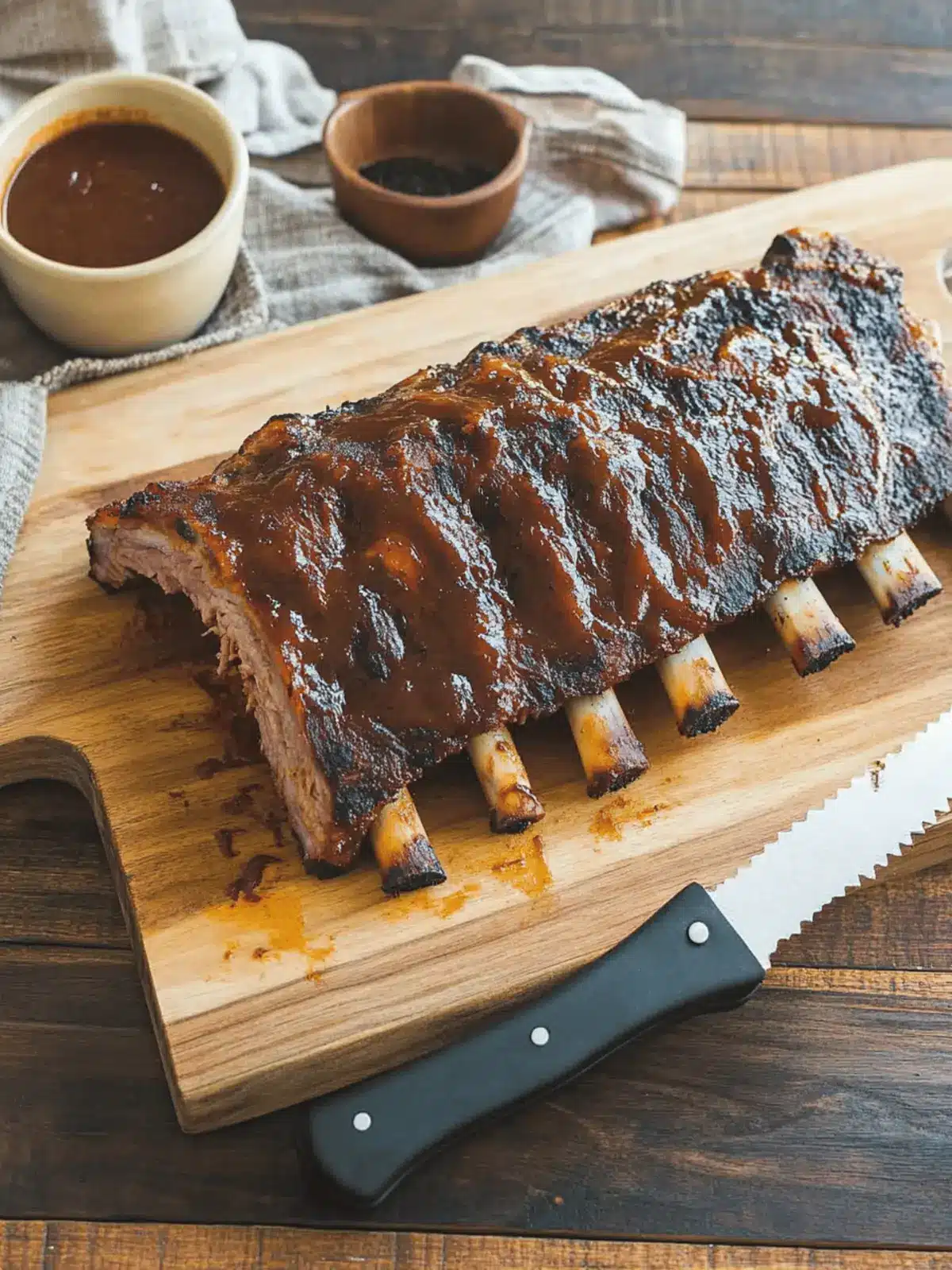 Tender Barbecue Ribs with Spiced Rum Pineapple Sauce Delight
