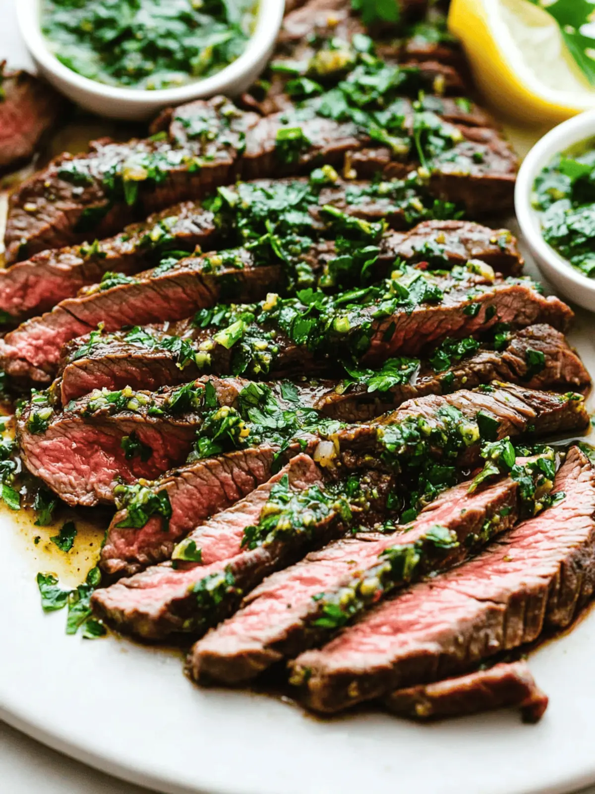 Savor Juicy Skirt Steak with Homemade Chimichurri Sauce