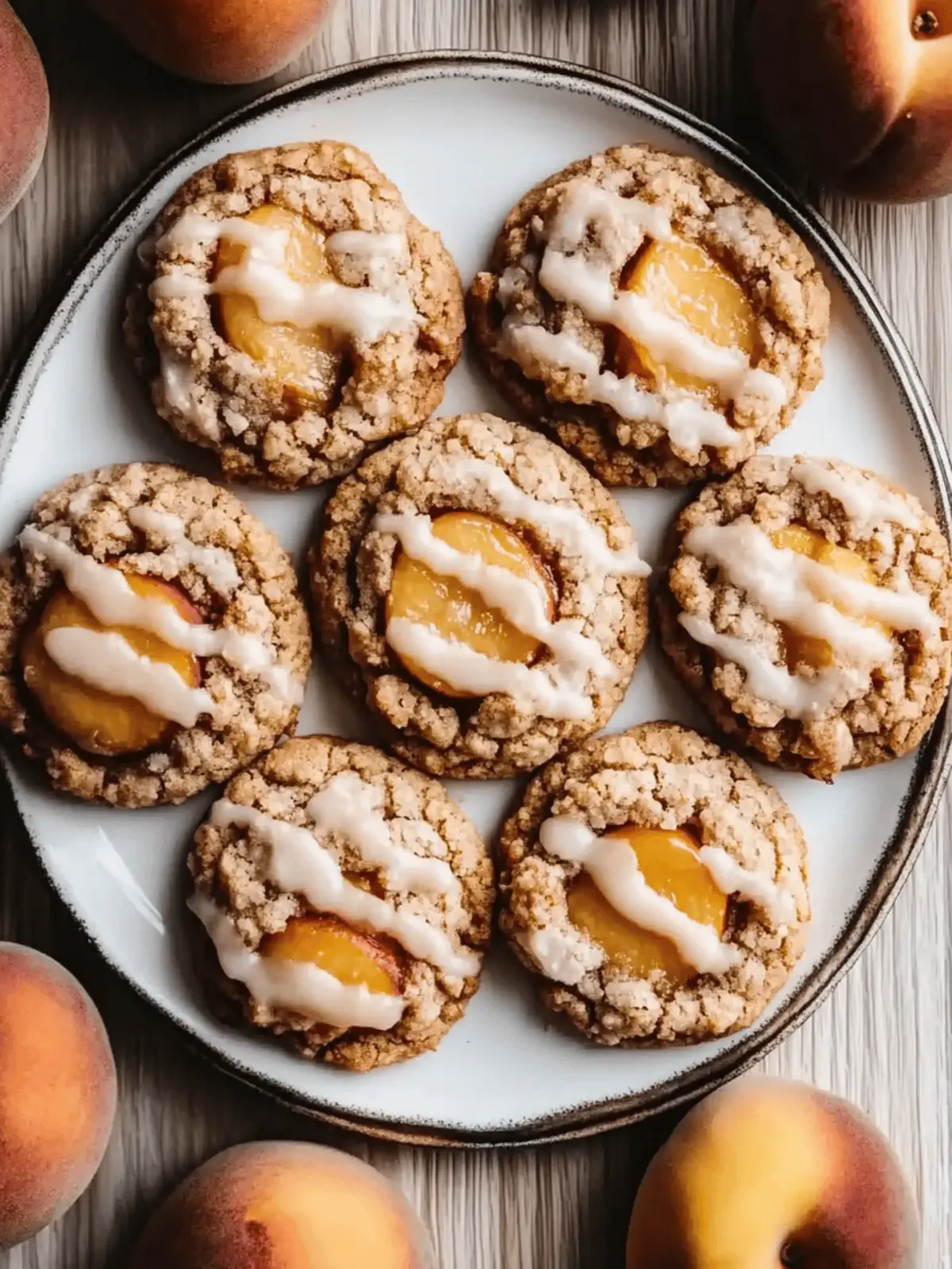 Tasty Peach Cobbler Cookies