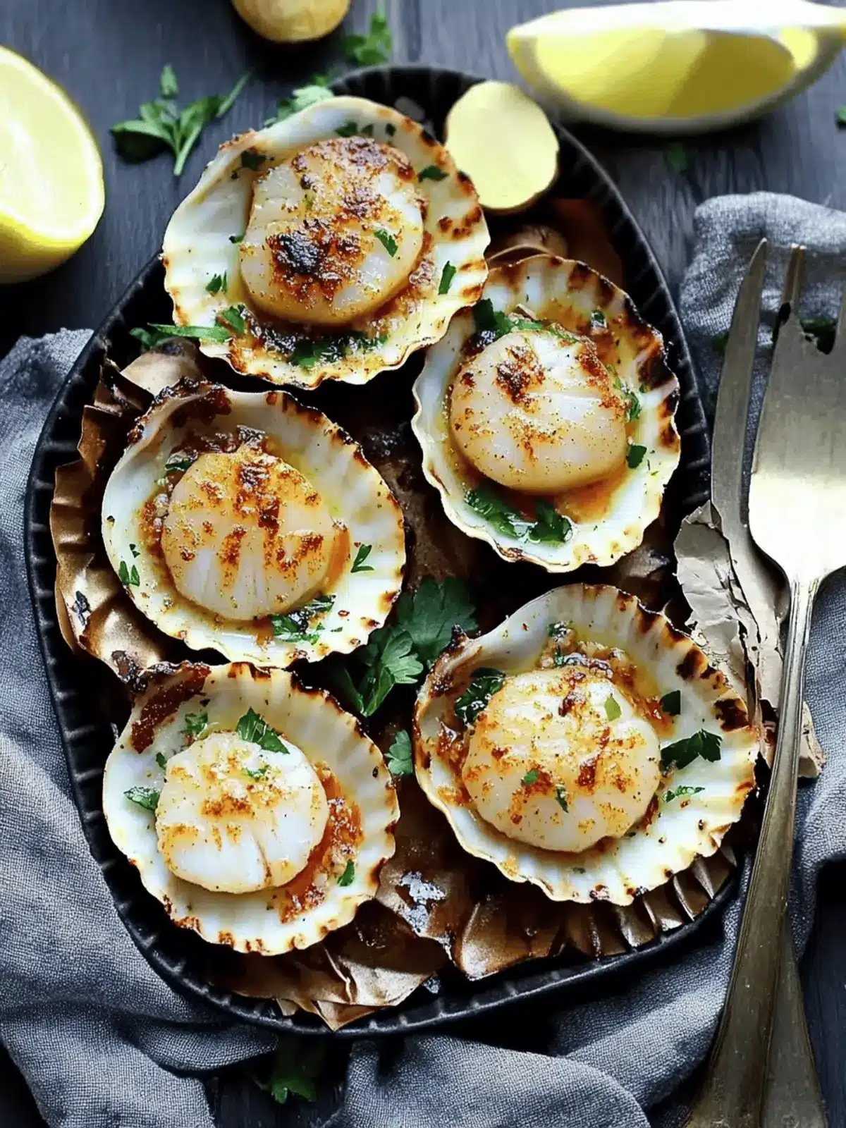 Baked Sea Scallops