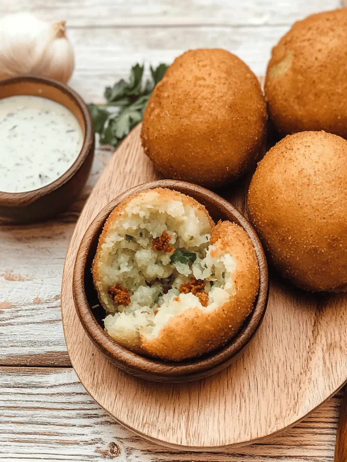 Stuffed Yucca Fritters