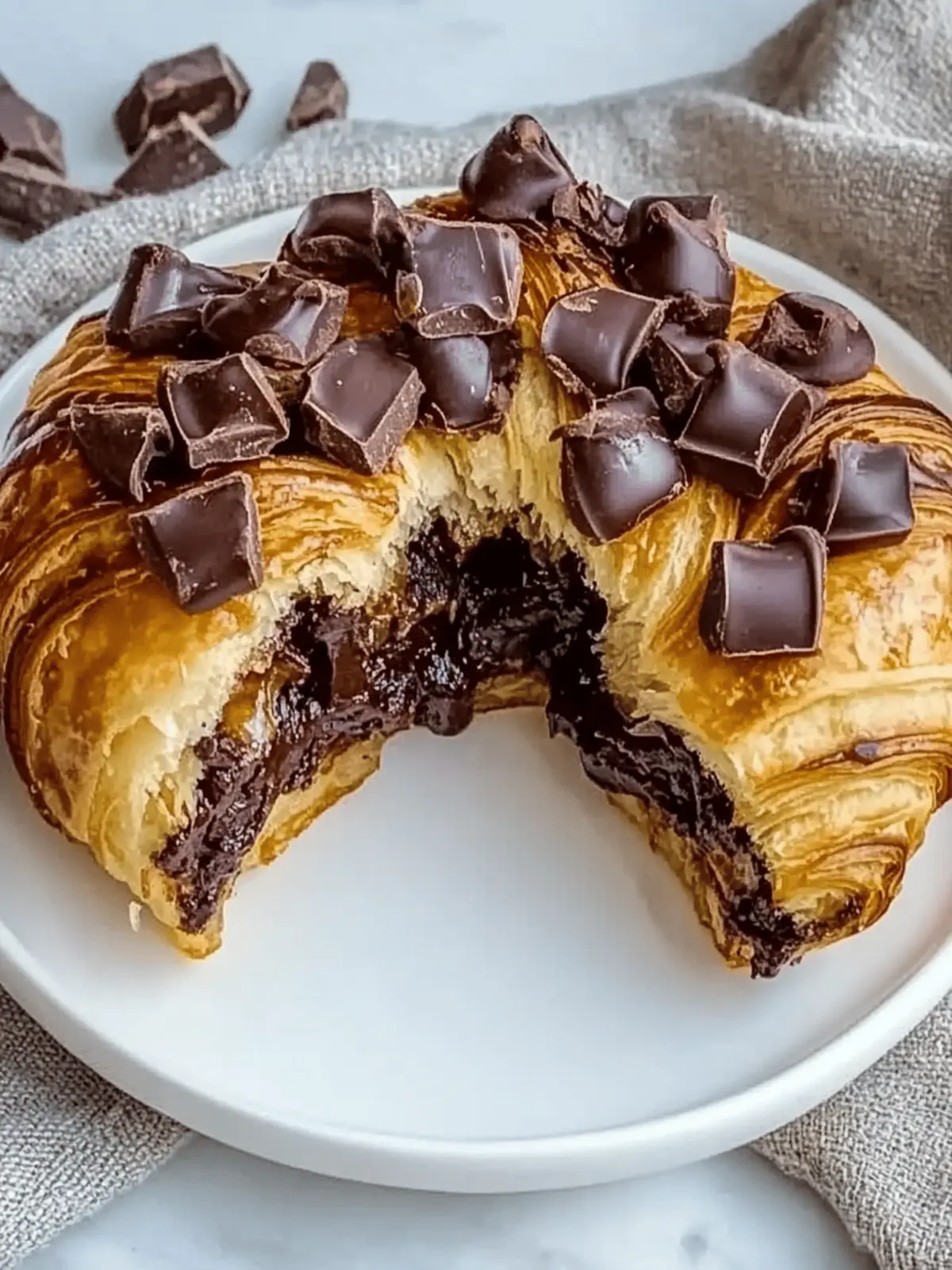 Chocolate Croissant Breakfast