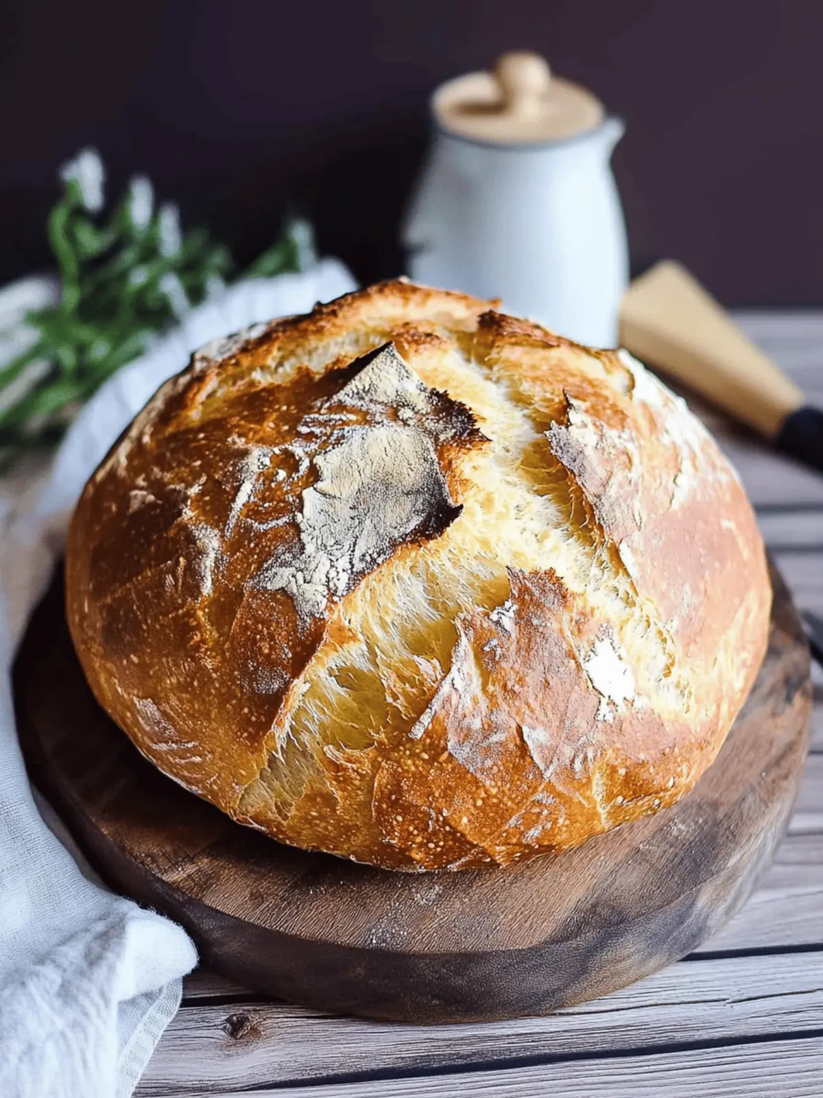 Instant Pot No Knead Artisan Bread
