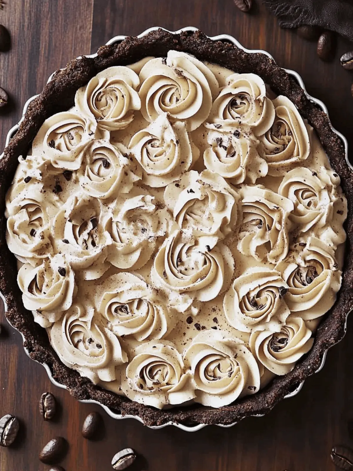 Decadent Dark Chocolate Tart with Espresso Whipped Cream Bliss