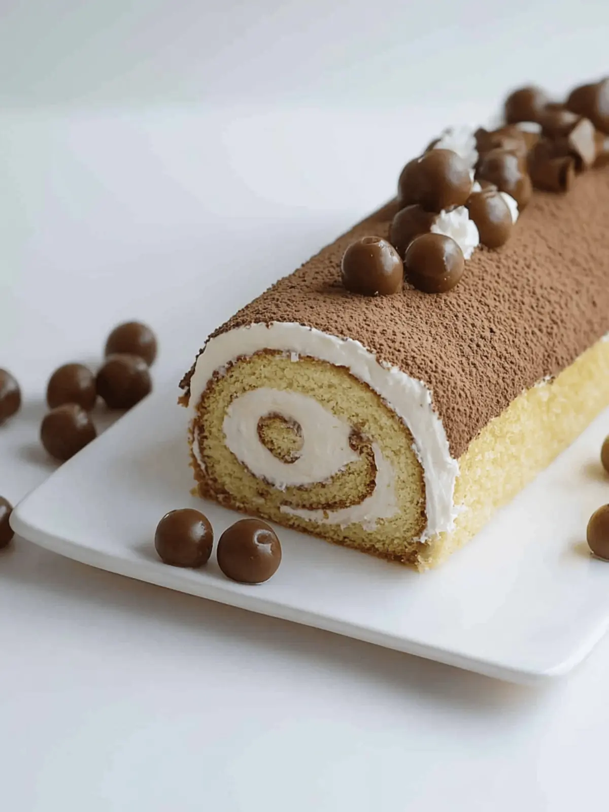 Coffee Cake Roll With Stabilized Kahlúa Whipped Cream