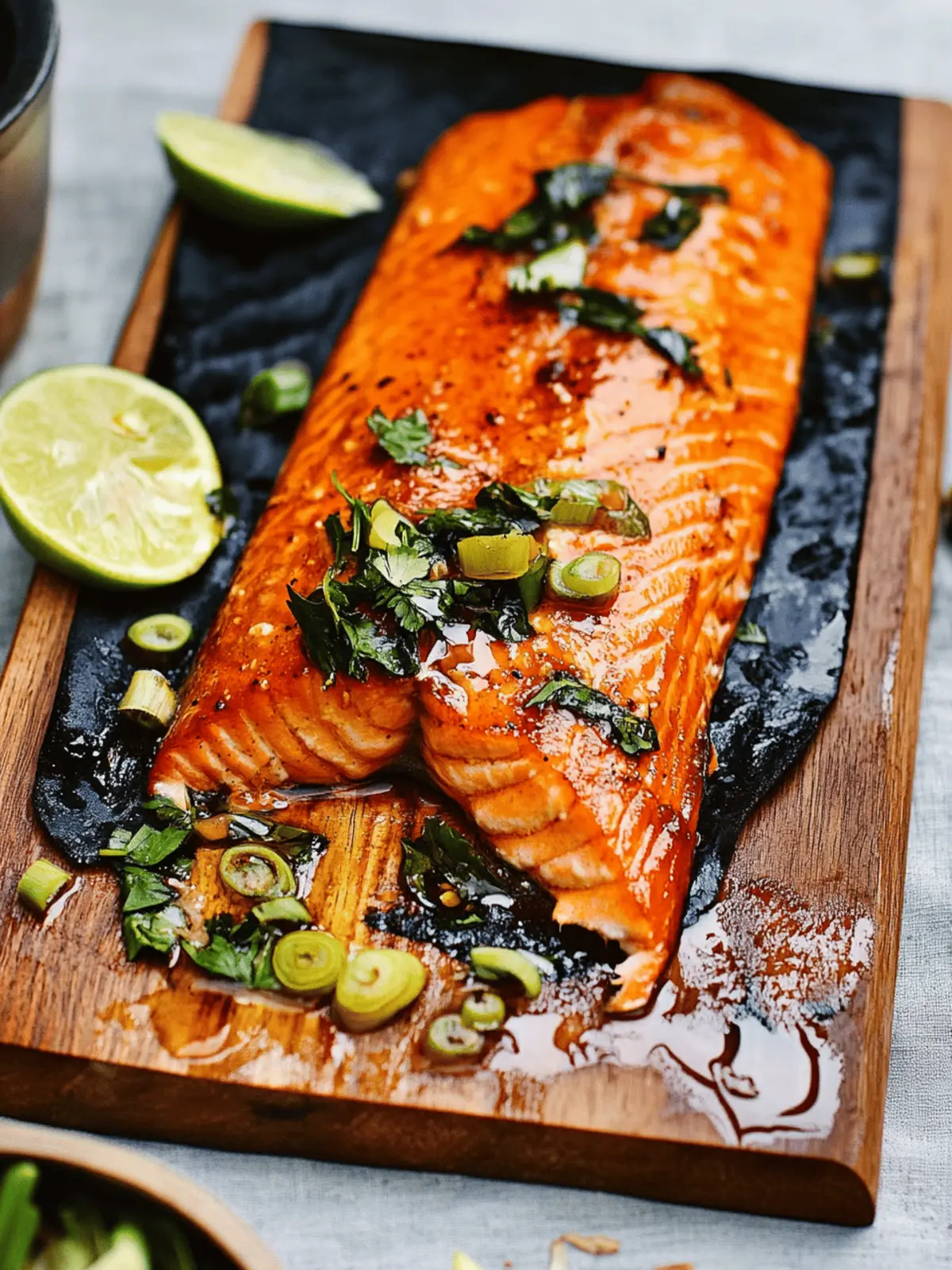 Elevate Your BBQ: Cedar Plank Salmon with Maple Ginger Glaze