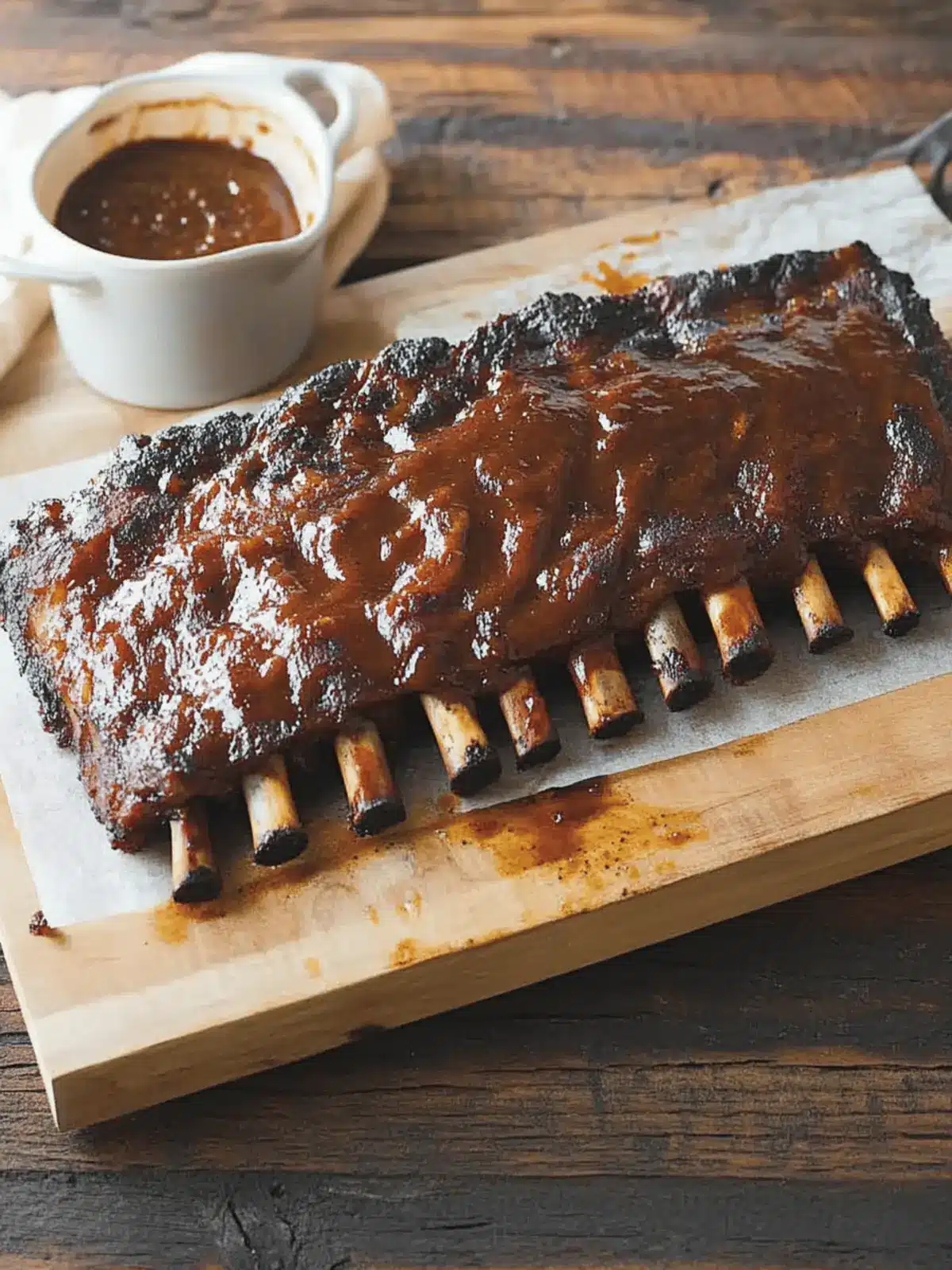 Barbecue Ribs with Spiced Rum Pineapple Sauce