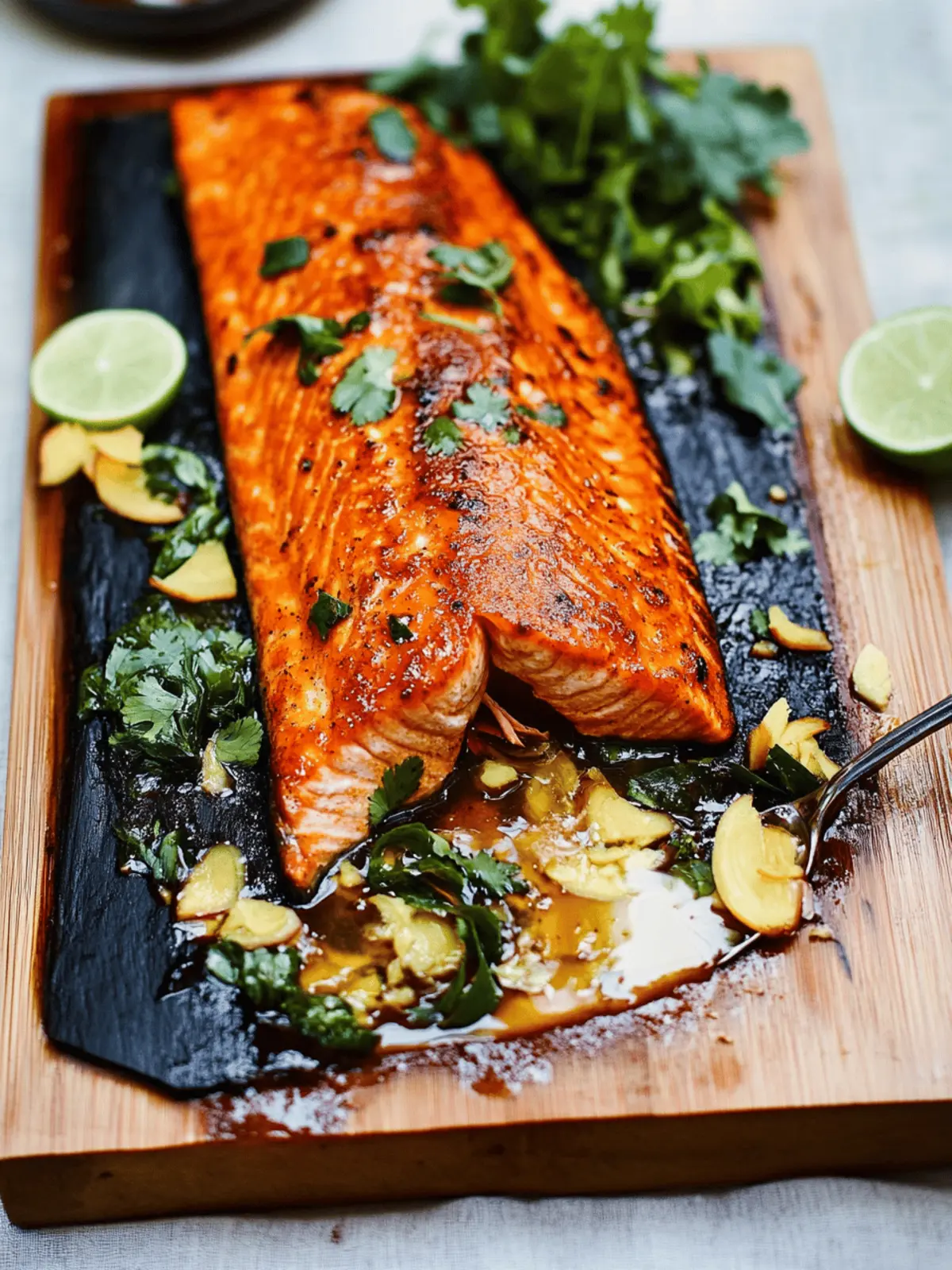 Elevate Your BBQ: Cedar Plank Salmon with Maple Ginger Glaze