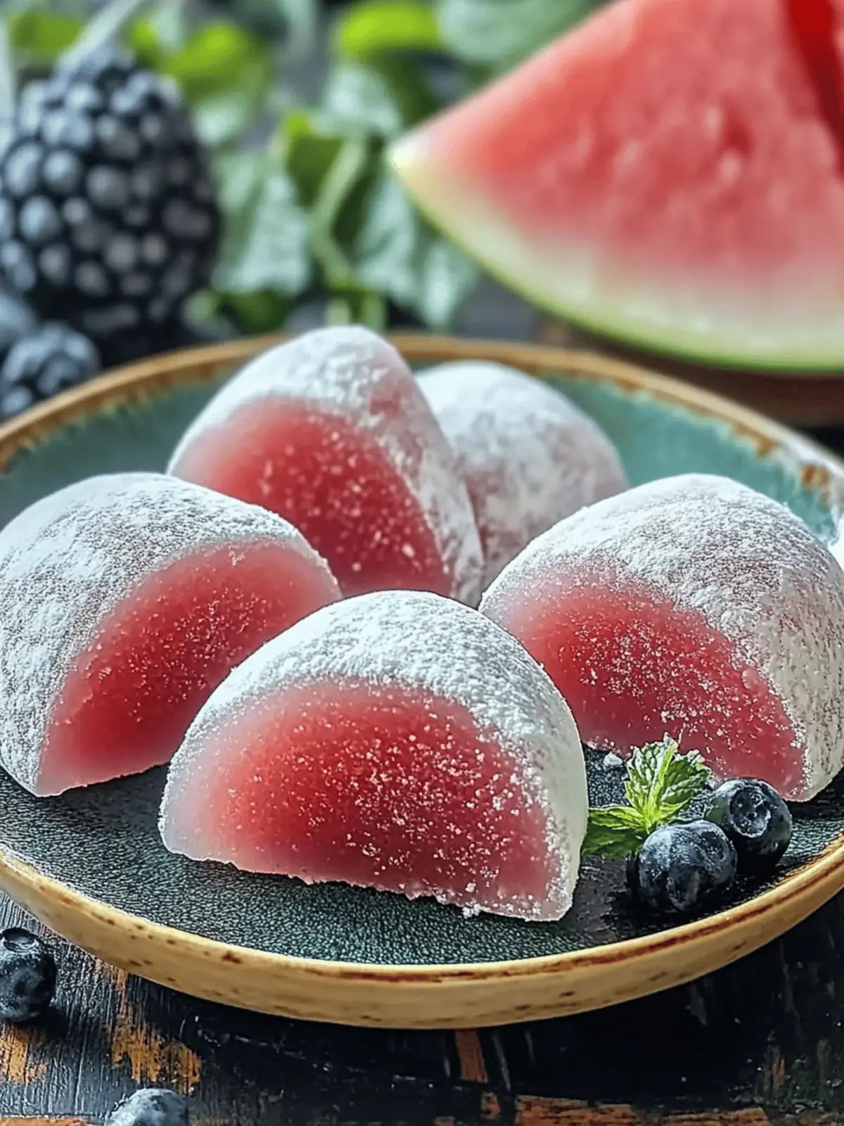 Irresistible Watermelon Mochi: A Fun Twist on a Classic!