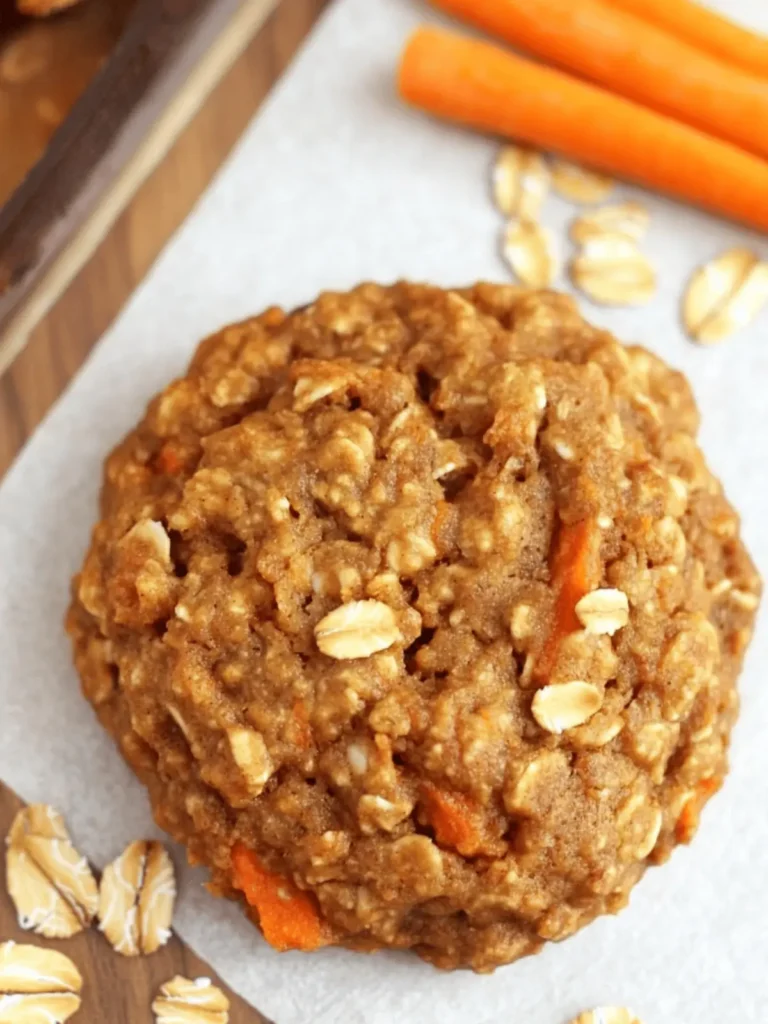 Healthy Carrot Cake Oatmeal Cookies