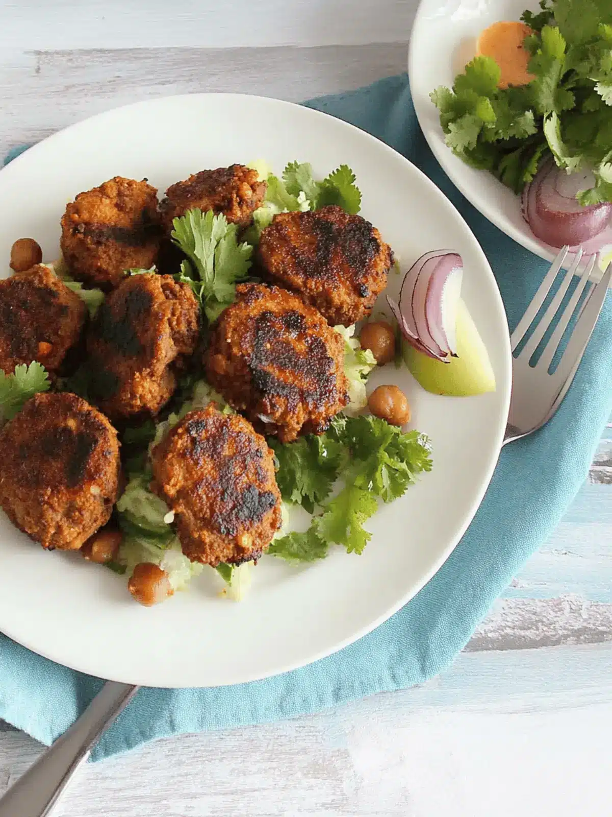 Savory Pakistani Ground Beef and Chickpea Kabab Delight