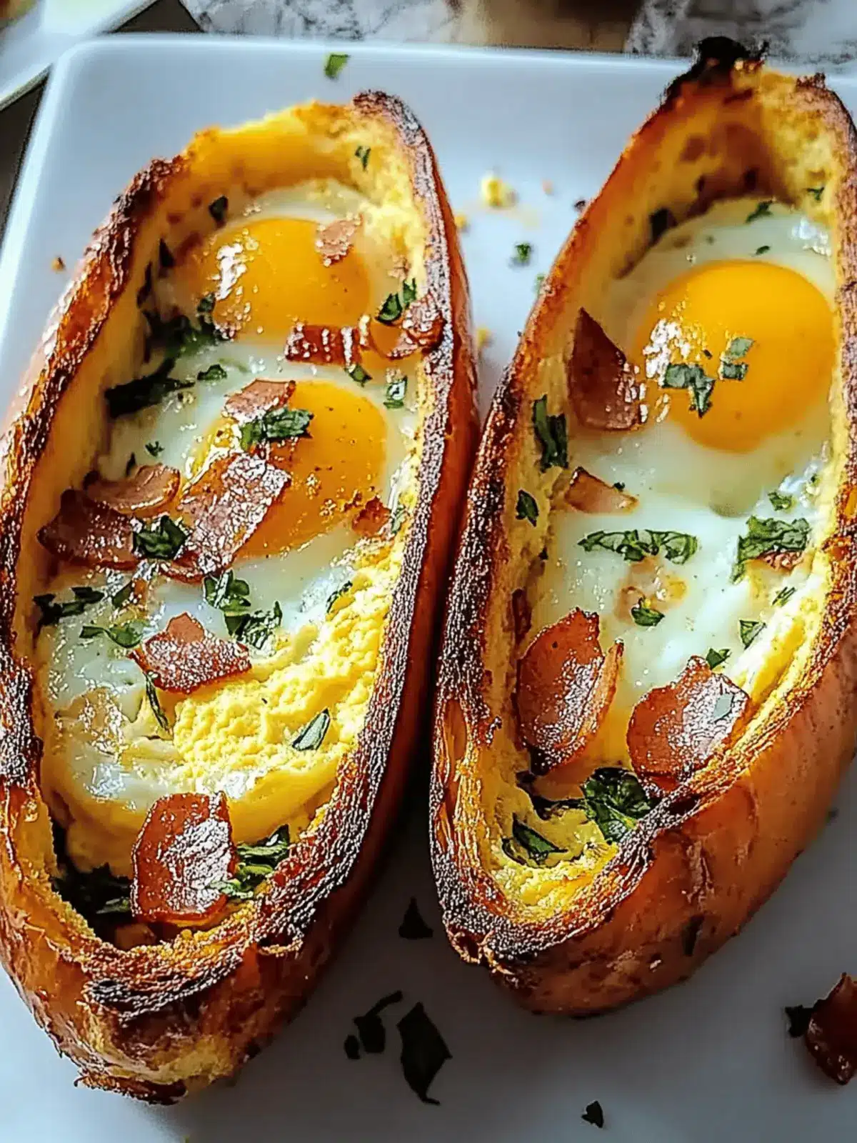 Baked Egg Boats Recipe