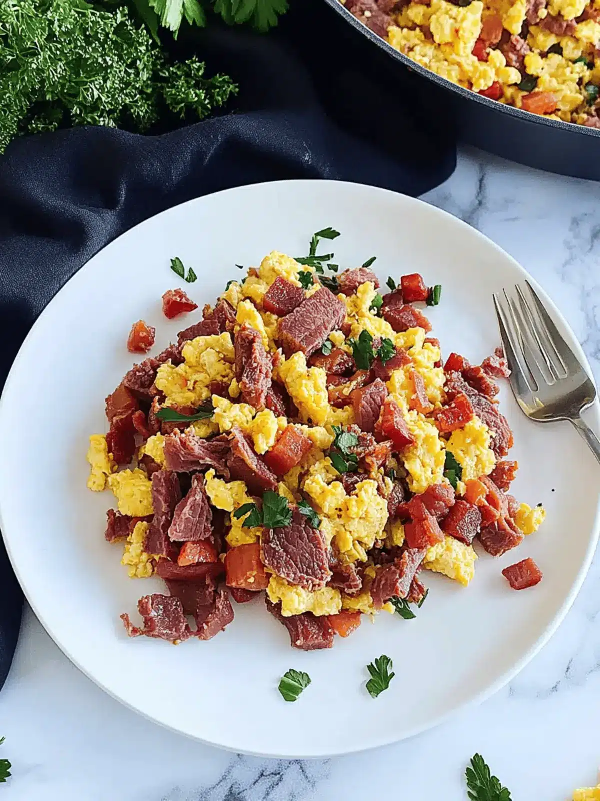 Savory Corned Beef & Egg Scramble Ready in 15 Minutes