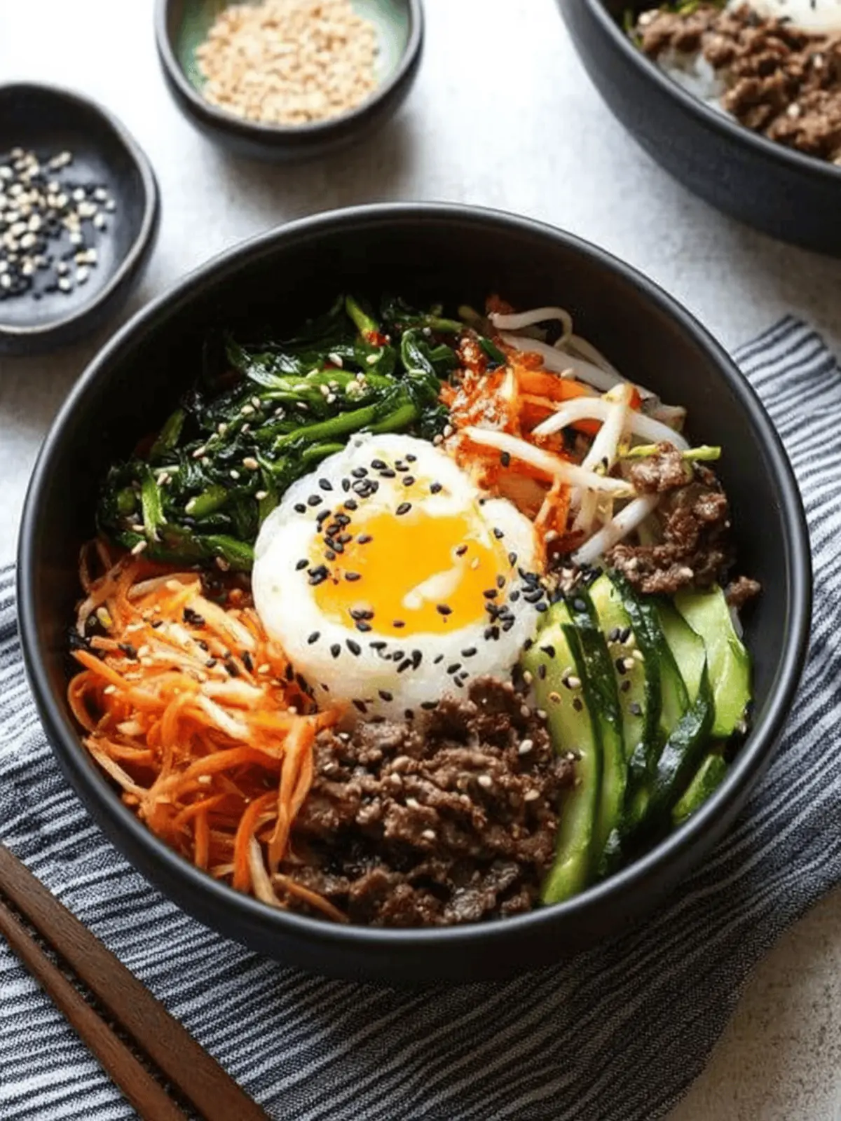 Savory Bibimbap Recipe: Korean Rice Bowl with Veggies Delight