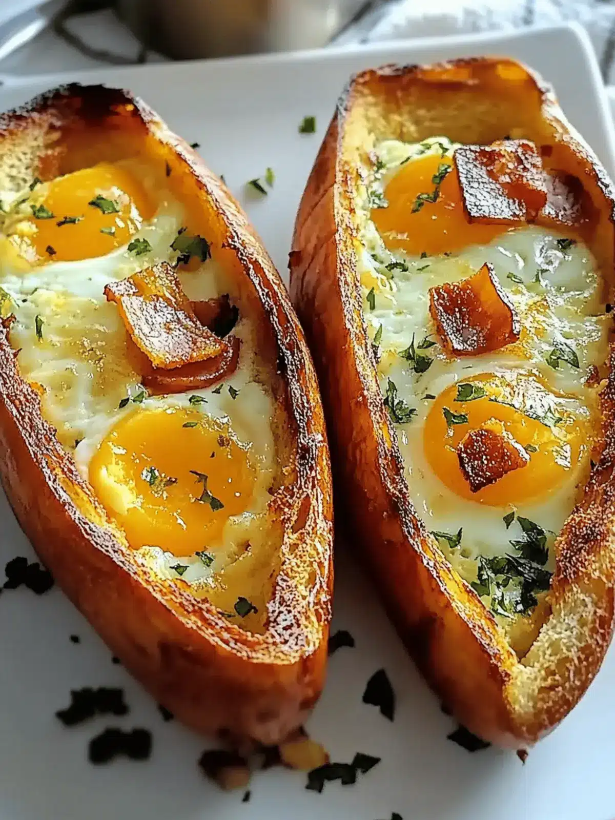 Baked Egg Boats Recipe