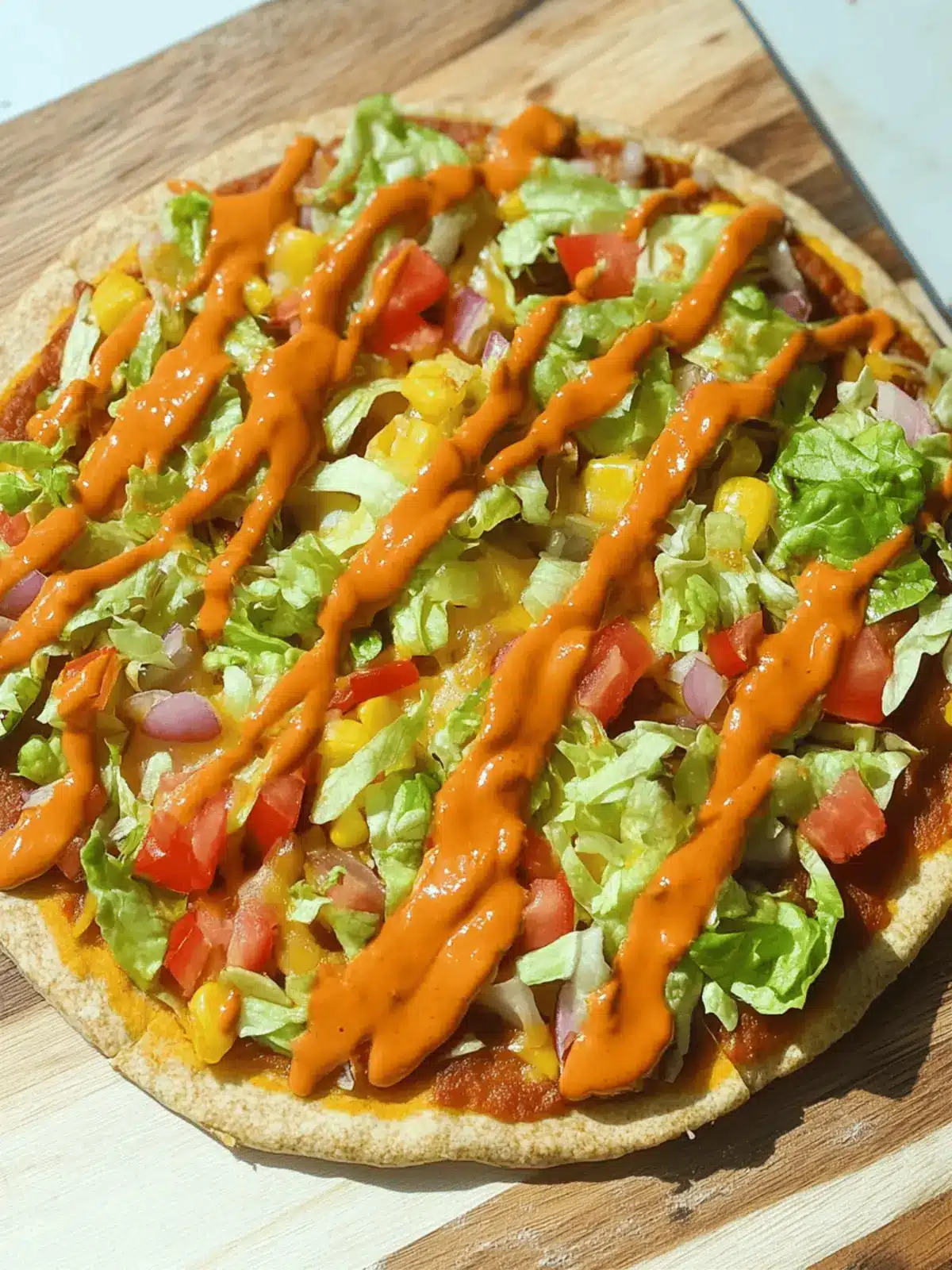 Vegan and Gluten-Free Taco Pizza