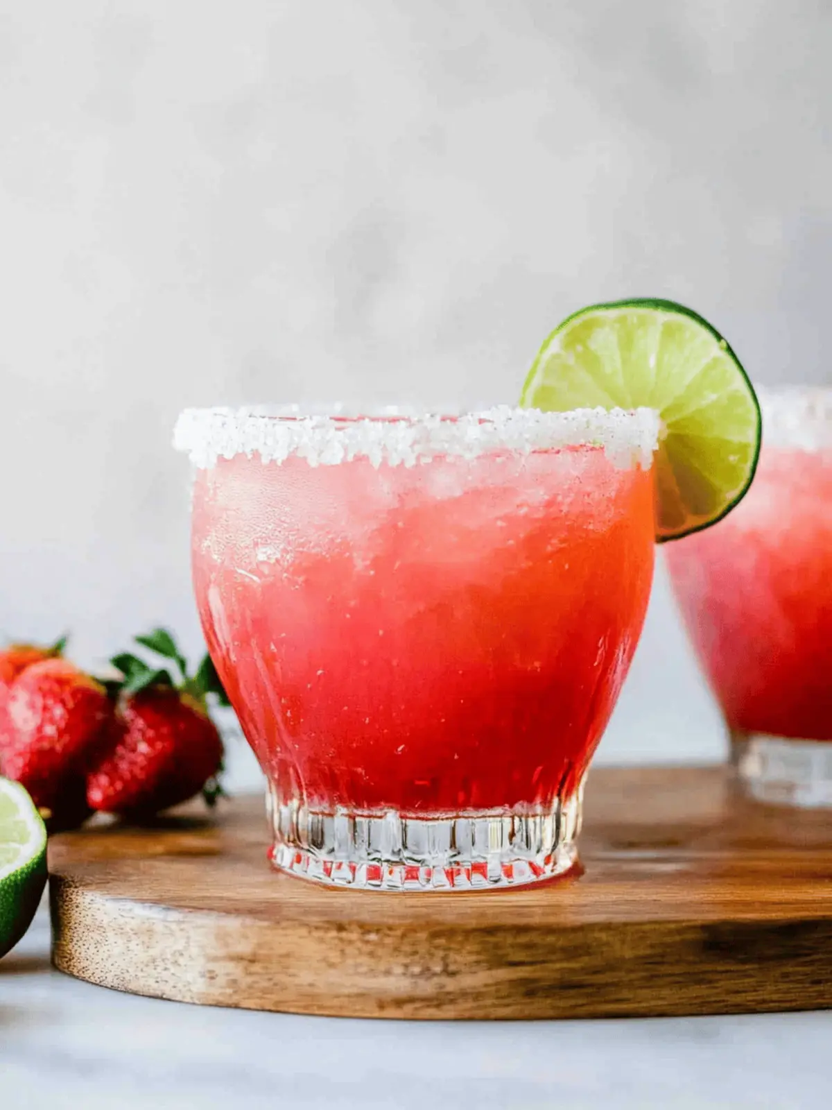 Strawberry Lime Mocktail Margarita