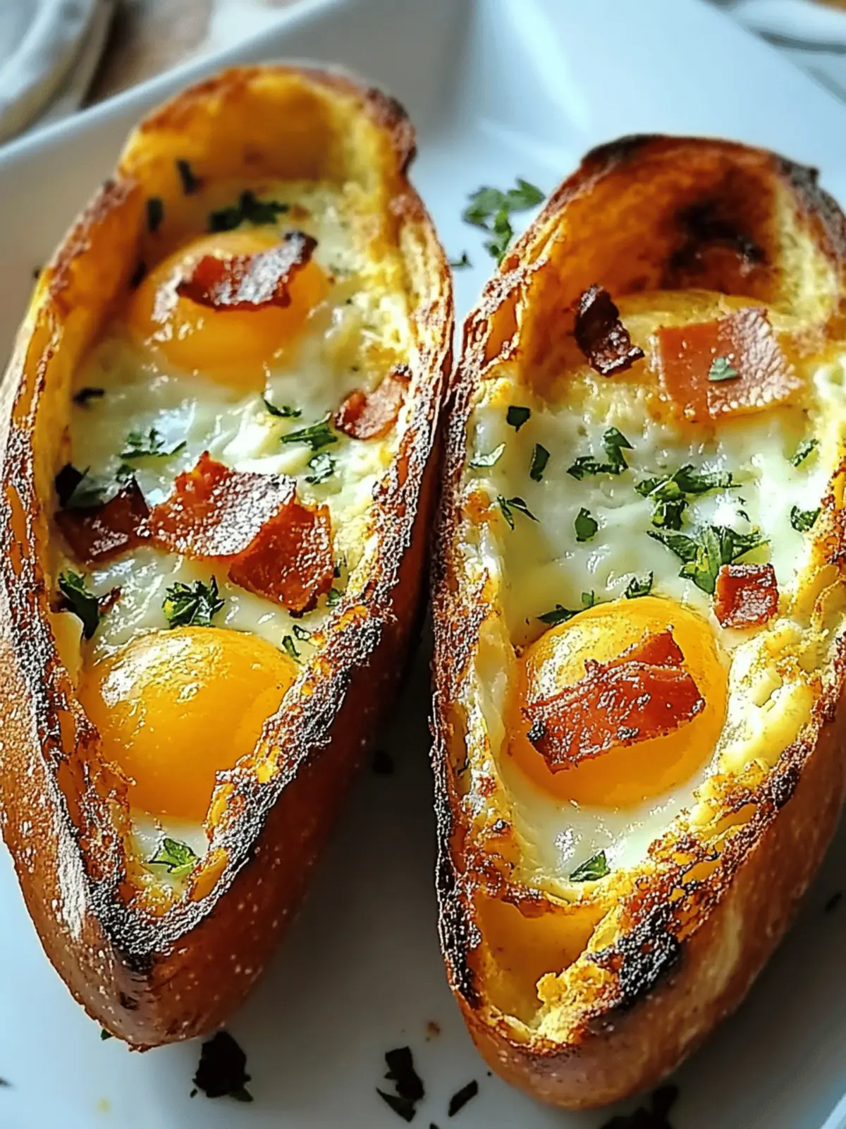 Baked Egg Boats Recipe