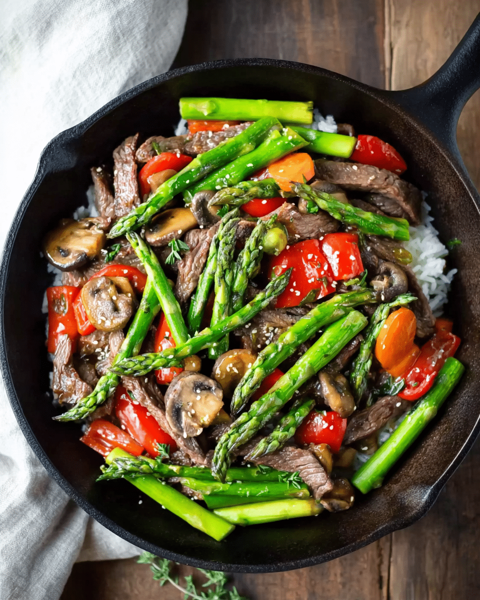 Steak & Asparagus Stir Fry