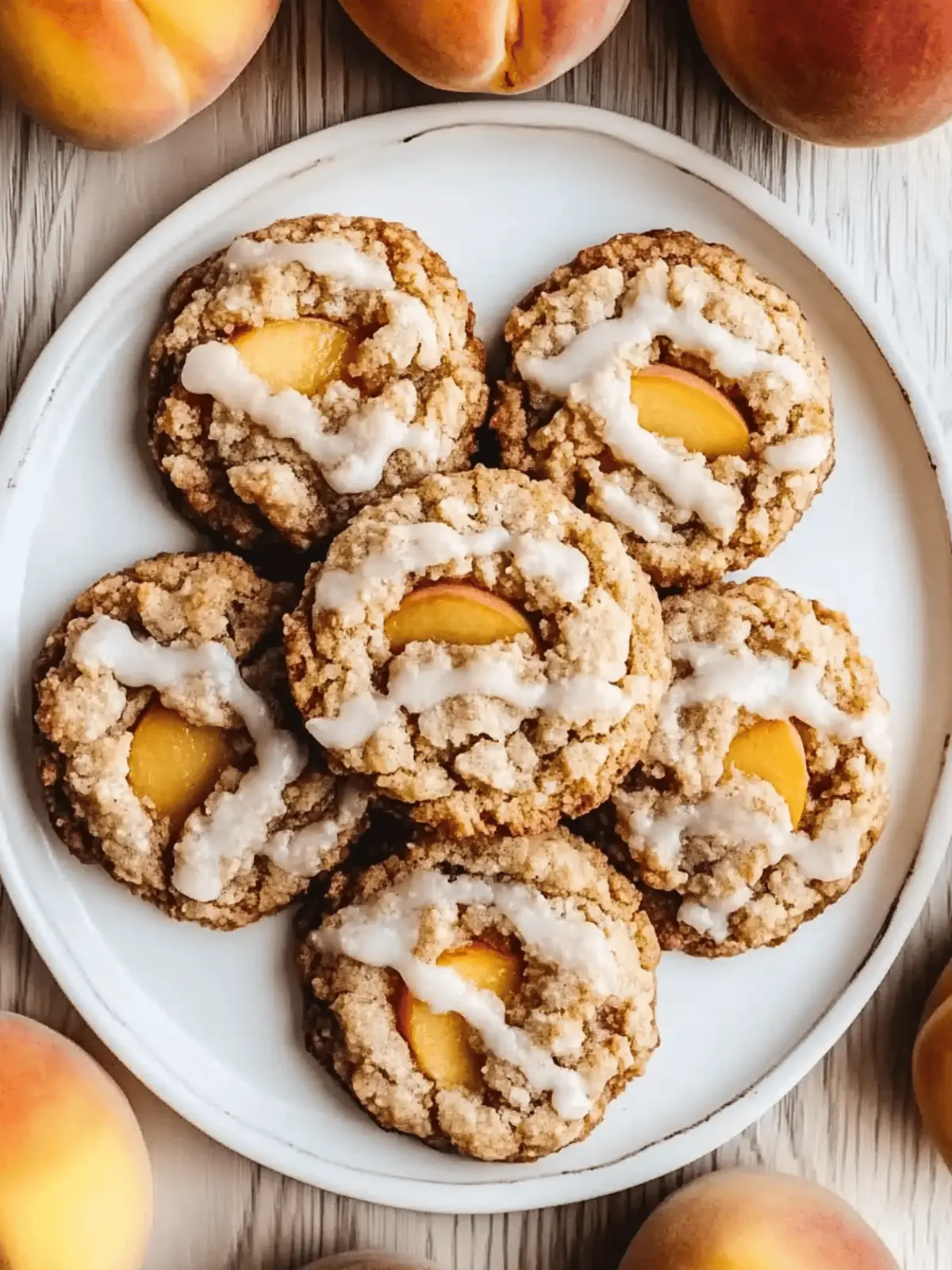 Tasty Peach Cobbler Cookies