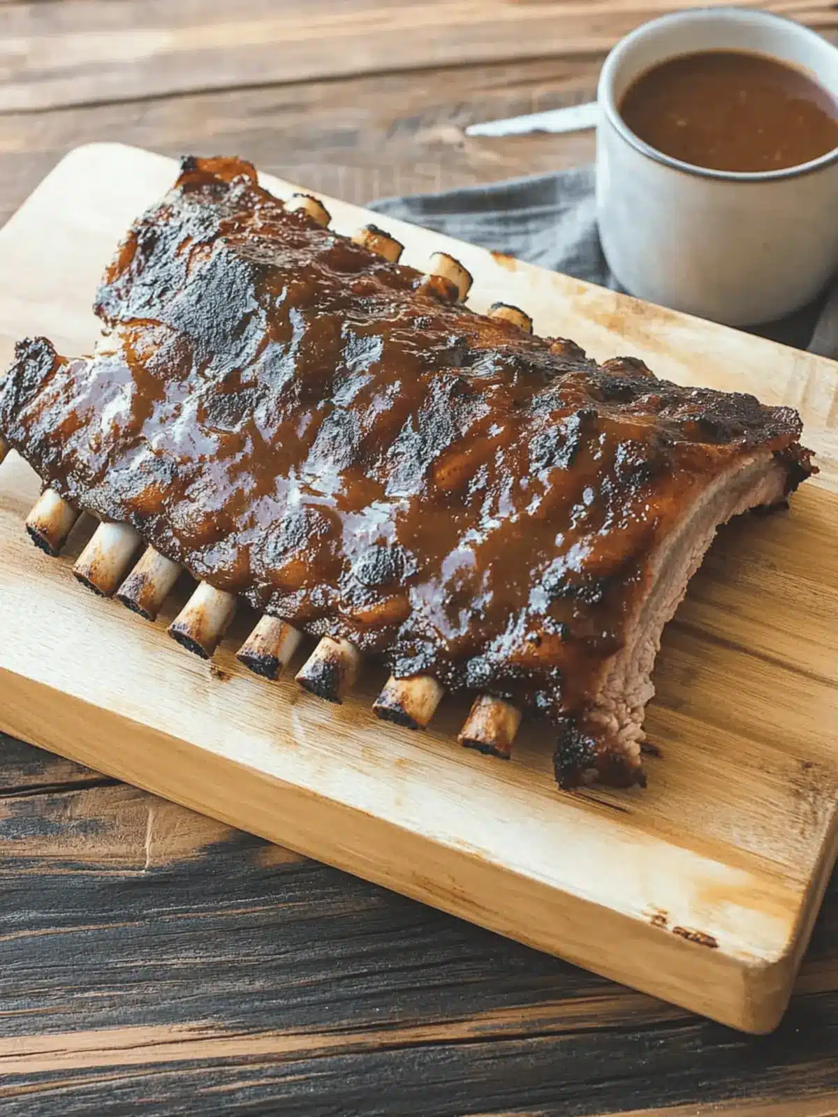 Tender Barbecue Ribs with Spiced Rum Pineapple Sauce Delight