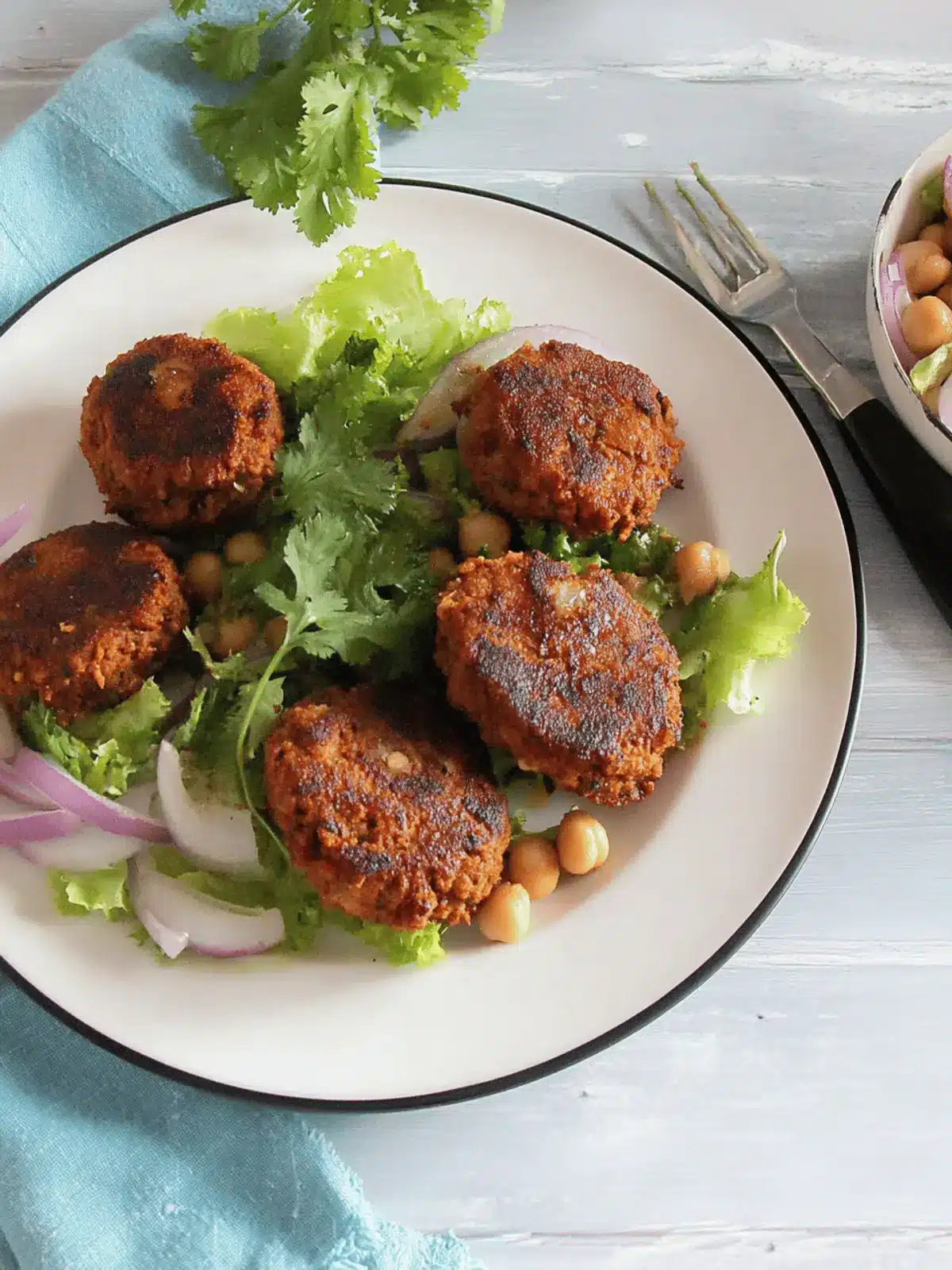 Pakistani Ground beef and Chickpea Kabab
