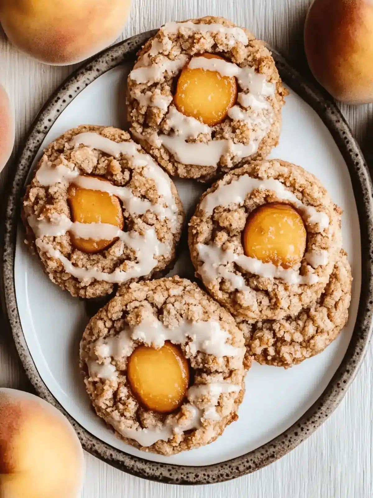 Tasty Peach Cobbler Cookies