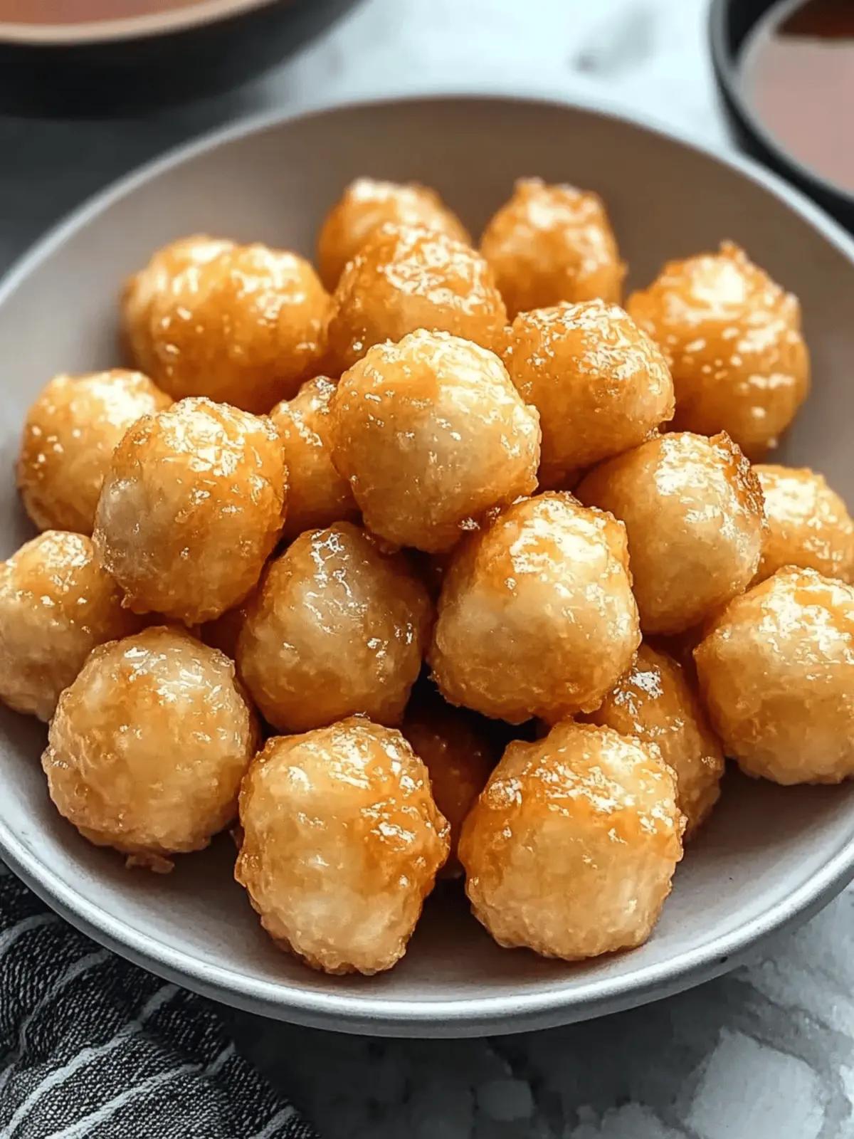 Chinese Chicken Balls with Sweet and Sour Sauce