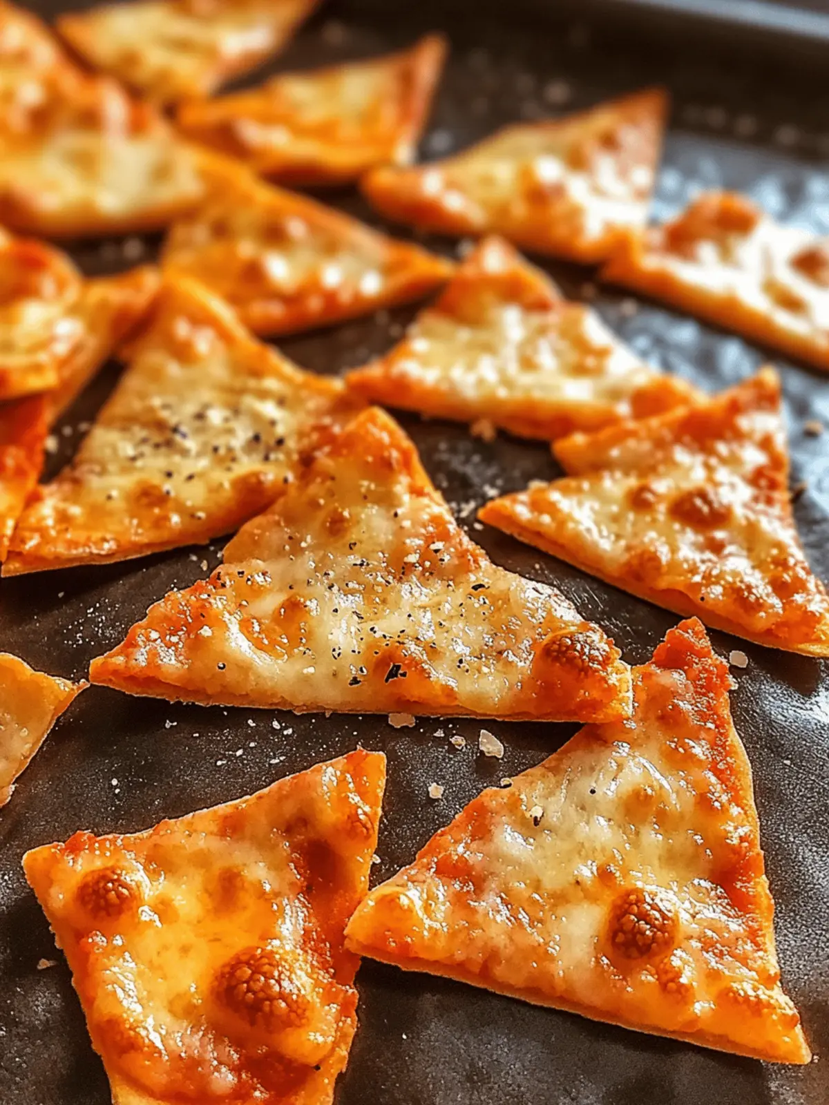 Crispy Pizza Chips: