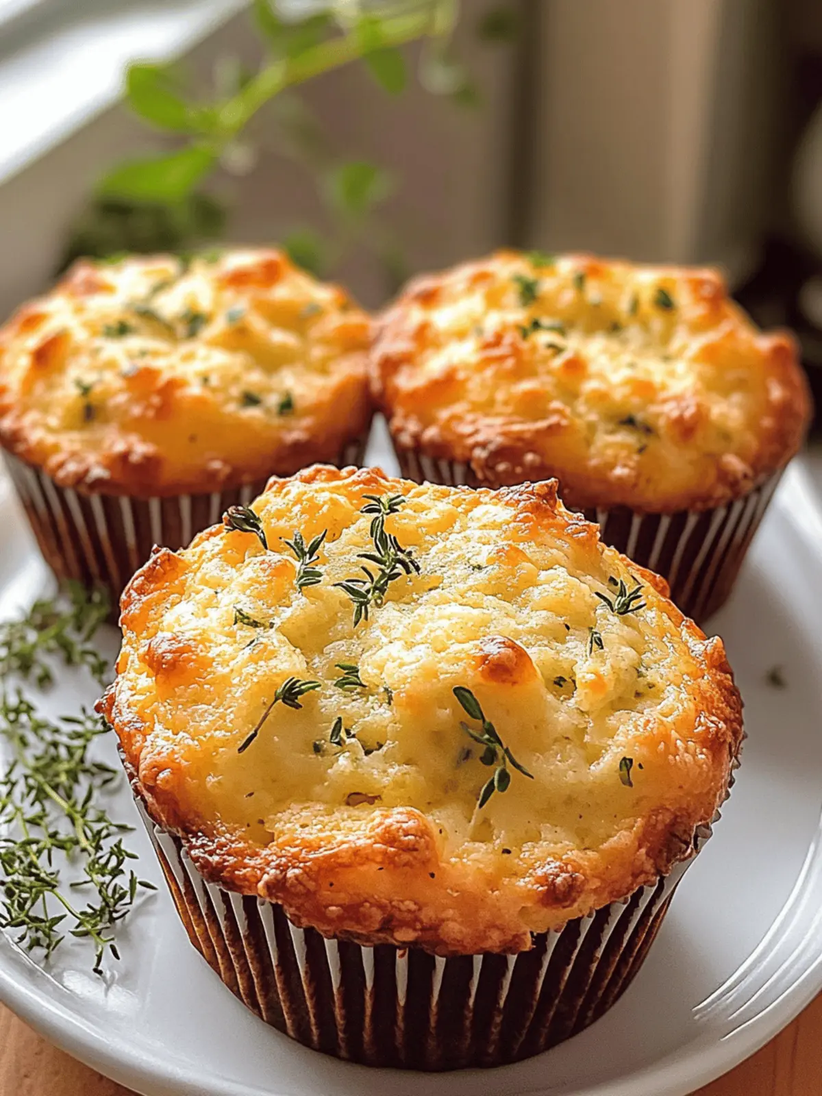 Delicious Cheese and Herb Muffins