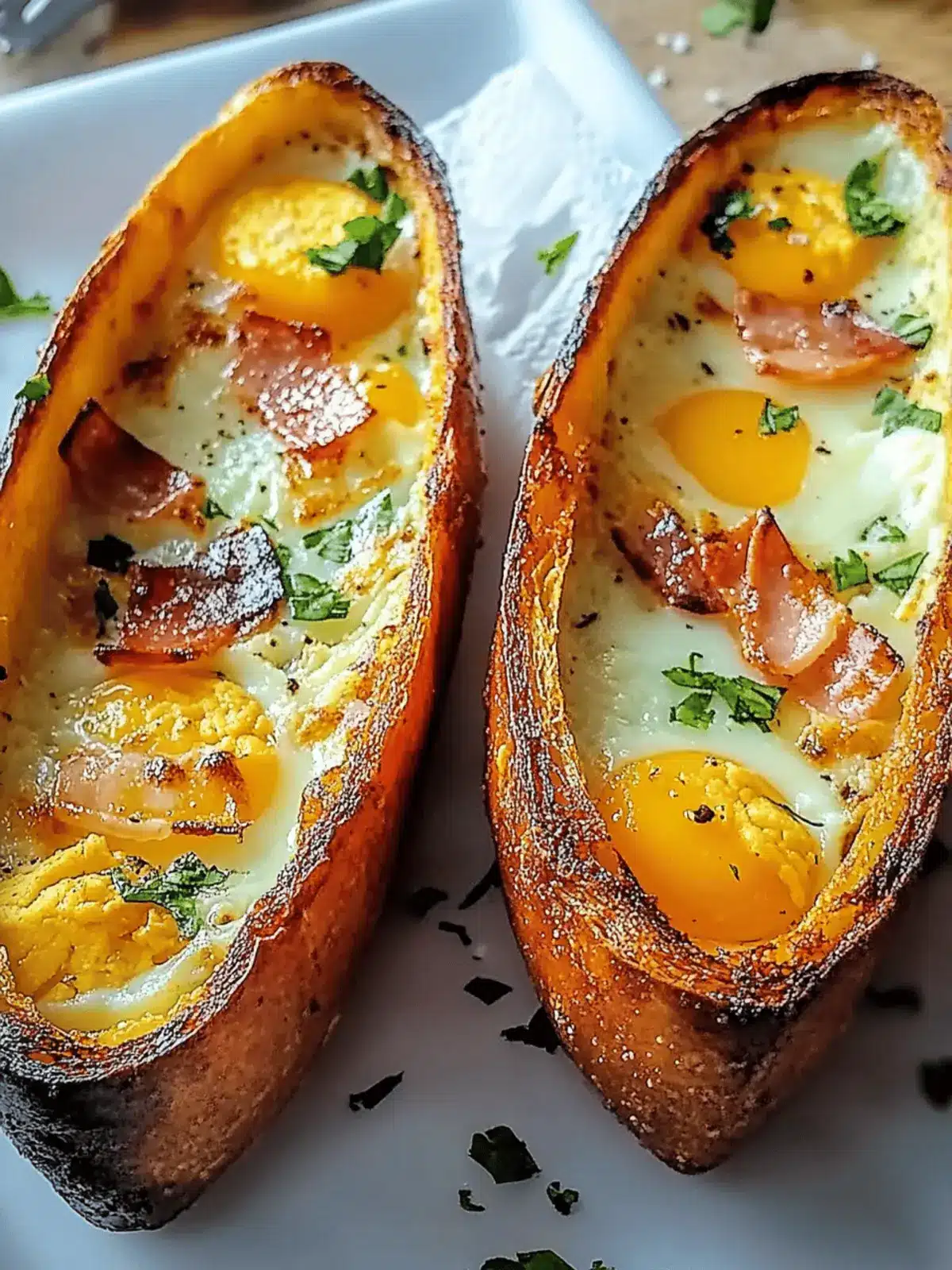 Baked Egg Boats Recipe