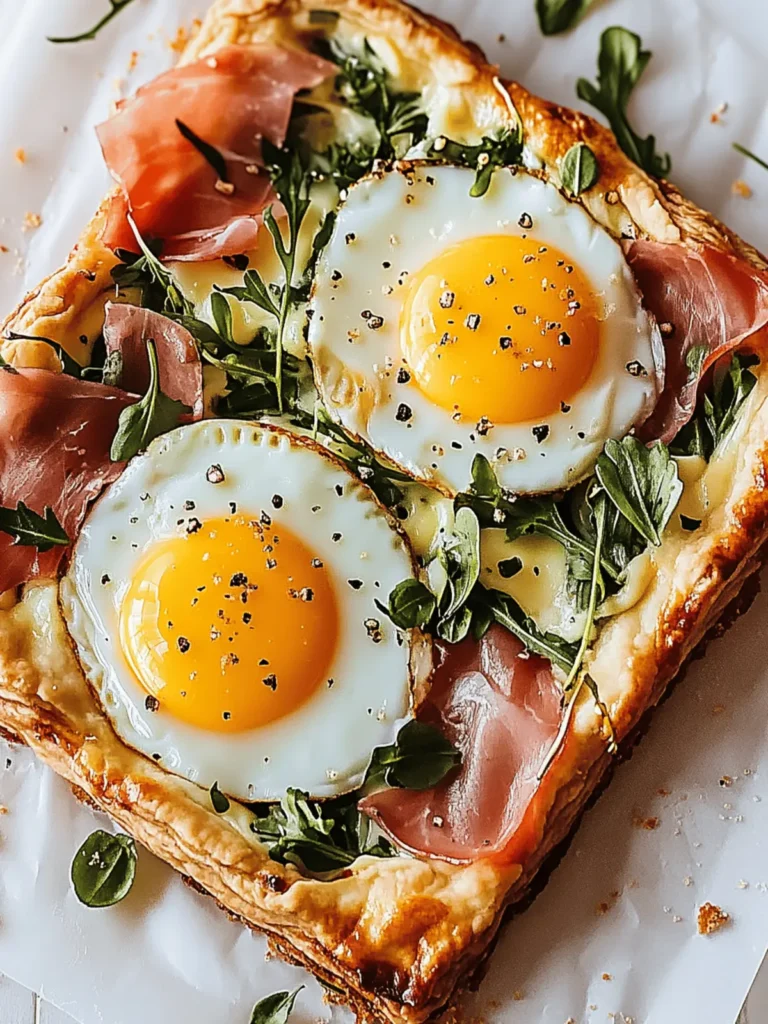 Baked Prosciutto and Egg Breakfast Tart