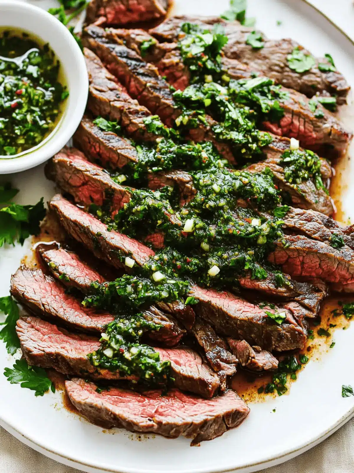 Skirt Steak with Chimichurri Sauce