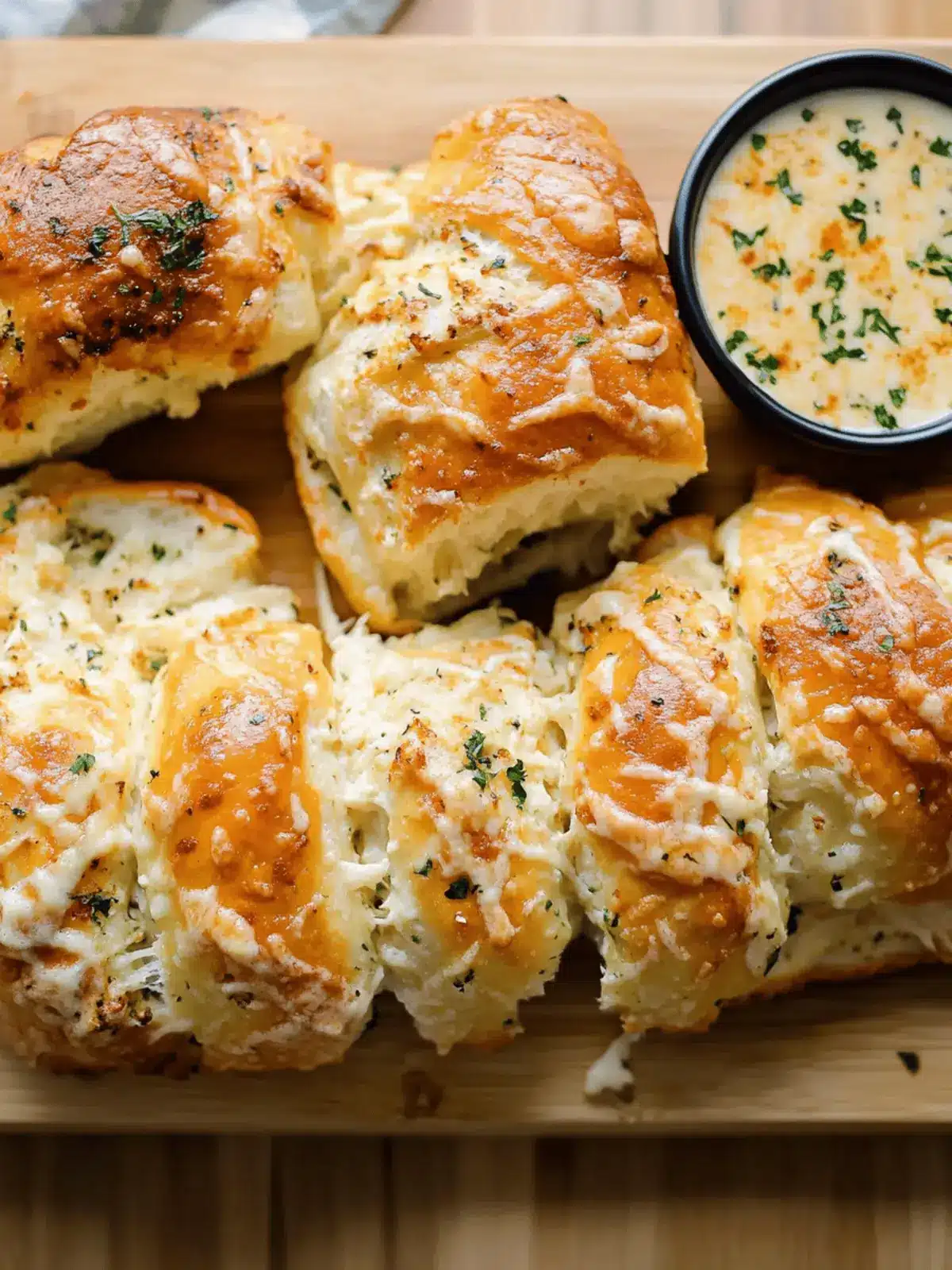 Soft Chicken Alfredo Bread